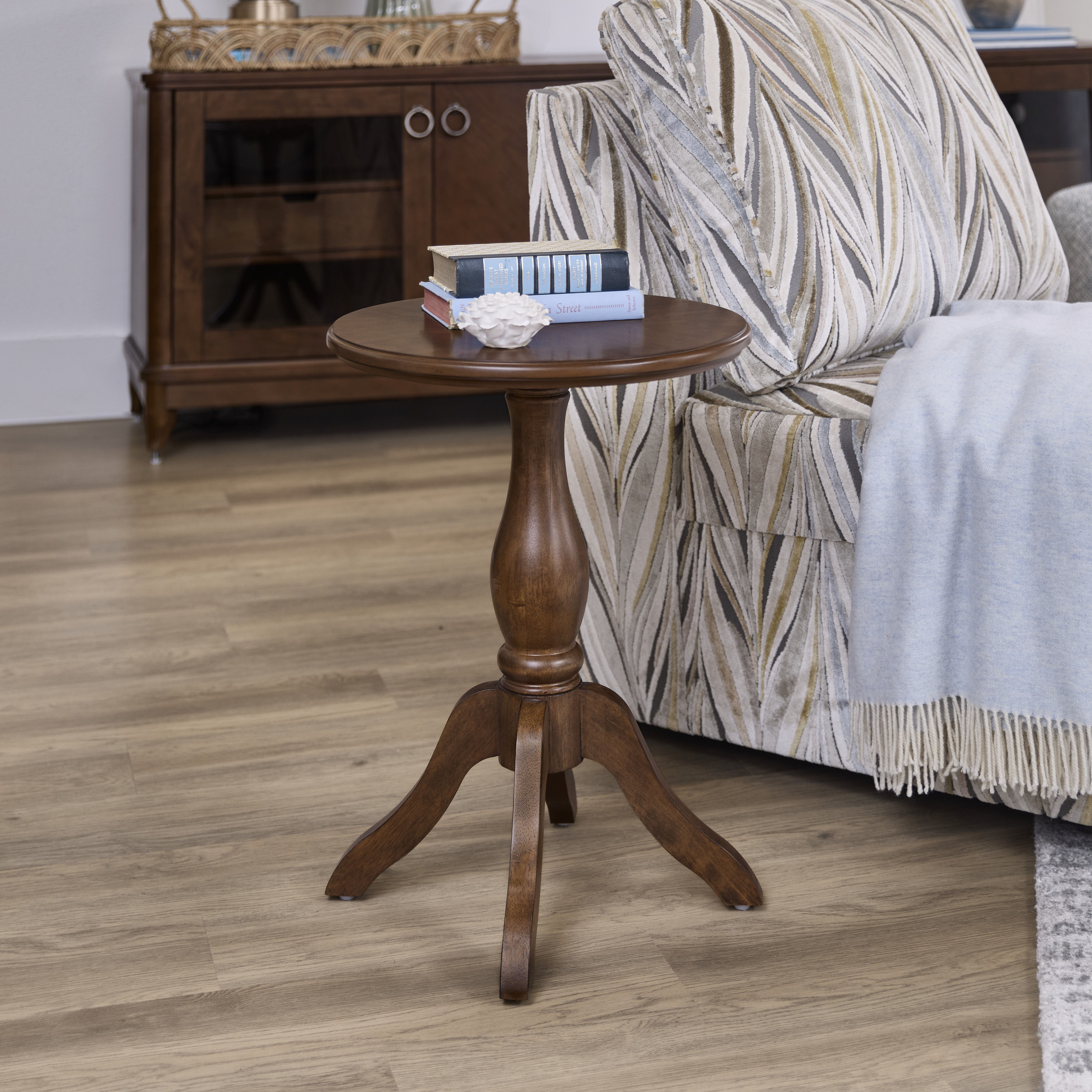 Bellevue - Chairside Table, dark brown, view 3