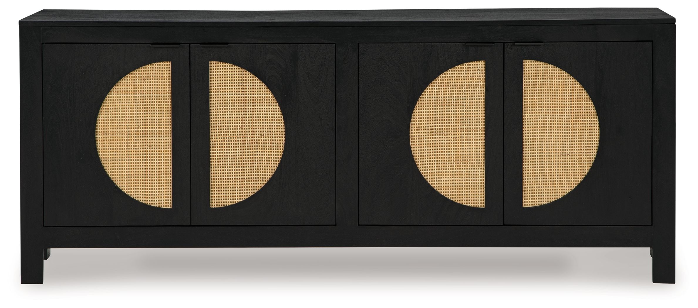 Ashley Furniture Cliffiings - Accent Cabinet - Black / Natural - Image 4