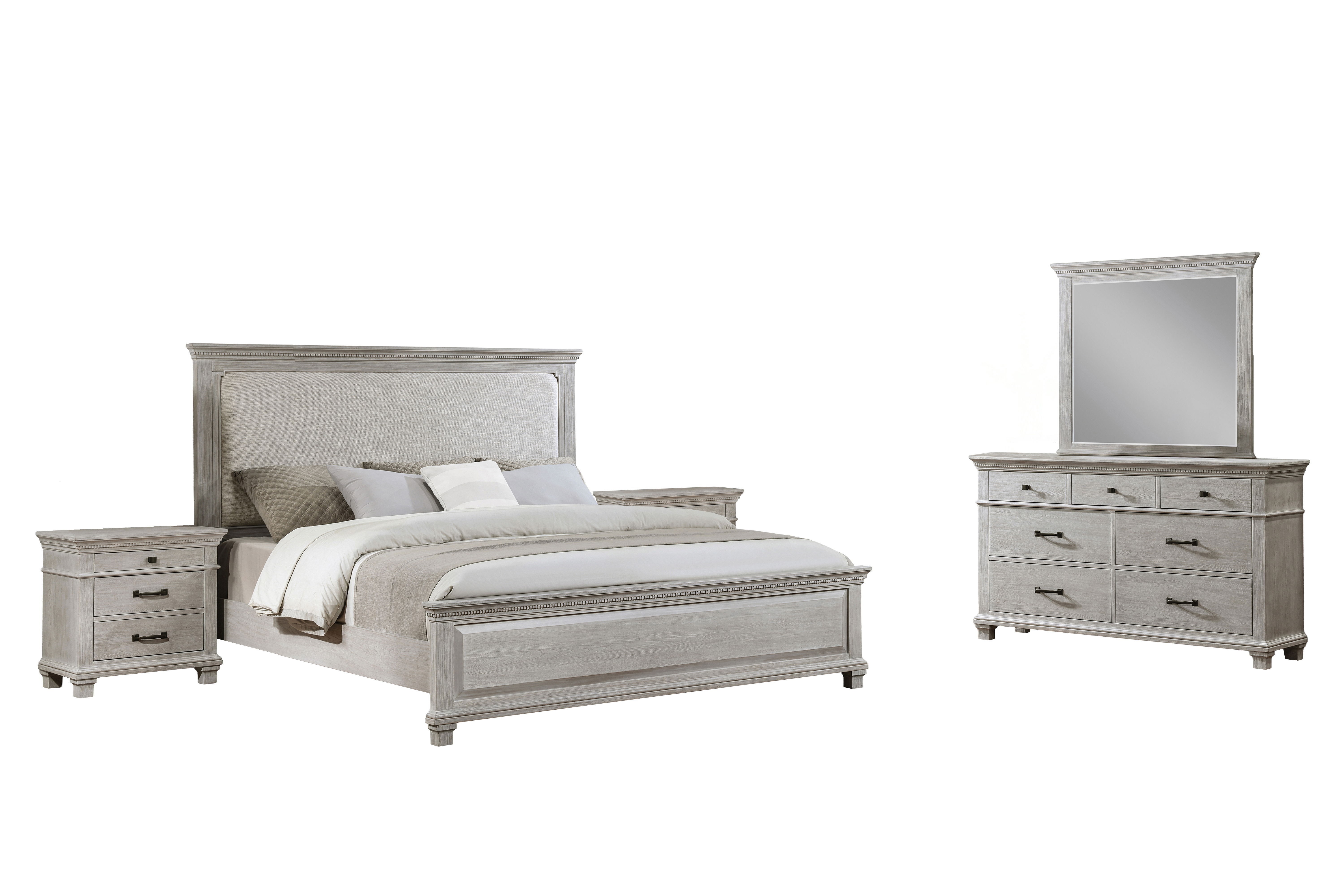 Queen · 5 Pc · Bed & Dresser & Mirror & 2 Nightstands