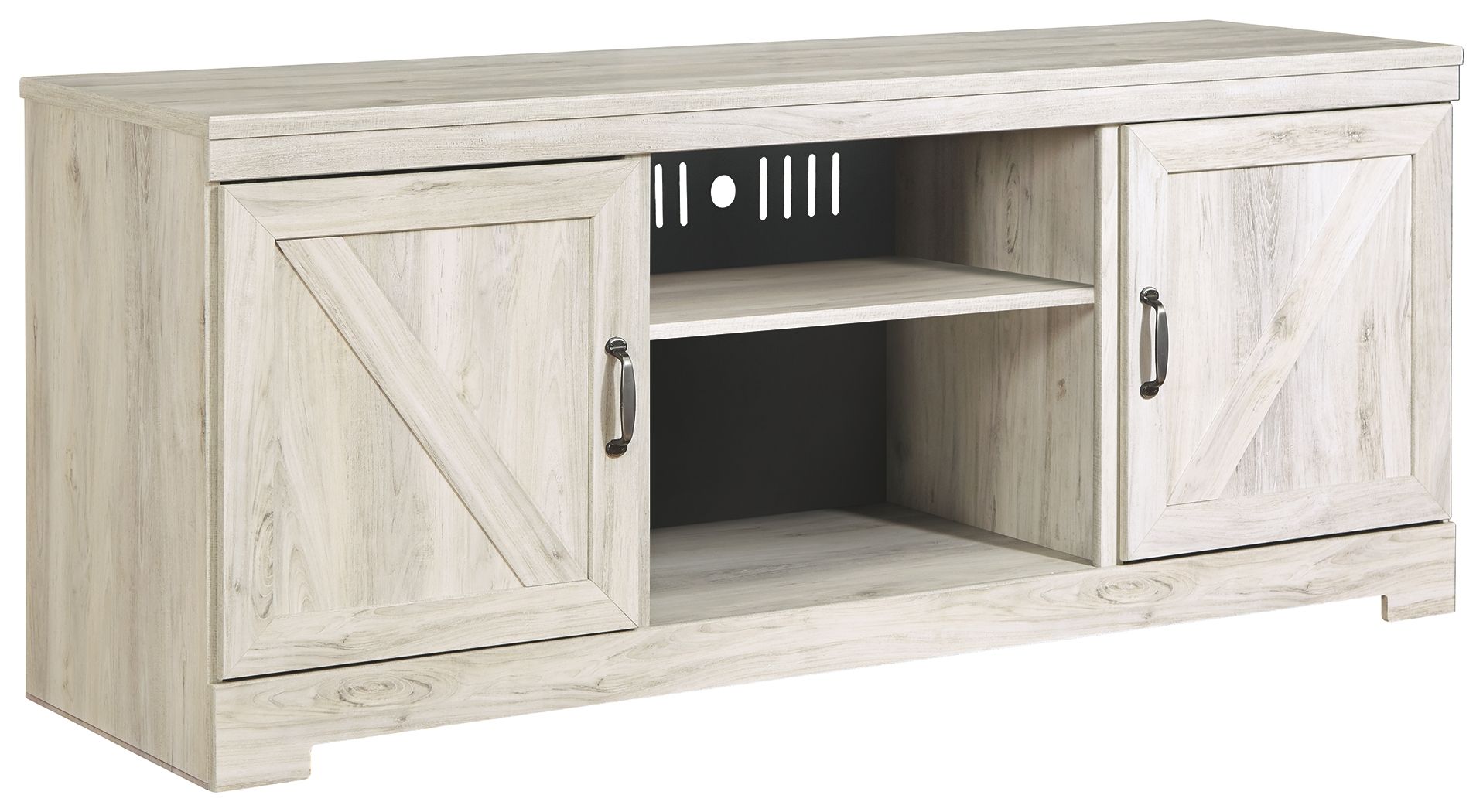 Ashley Bellaby LG TV Stand w/Fireplace Option - Whitewash