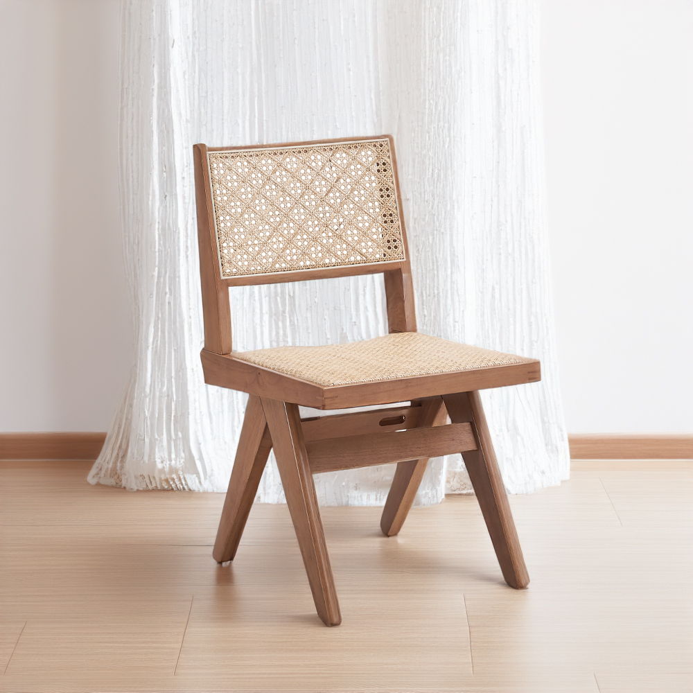 Velentina - Side Chair (Set of 2) - Rattan & Natural, light brown, view 4