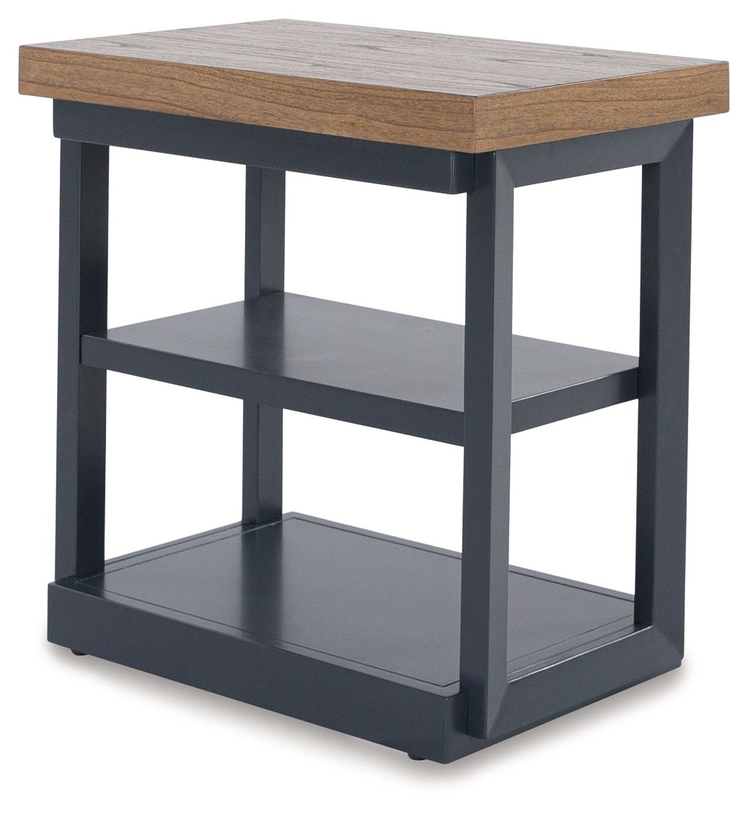 Ashley Furniture Landocken - Occasional Table Set (Set of 3) - Brown / Blue - Image 5