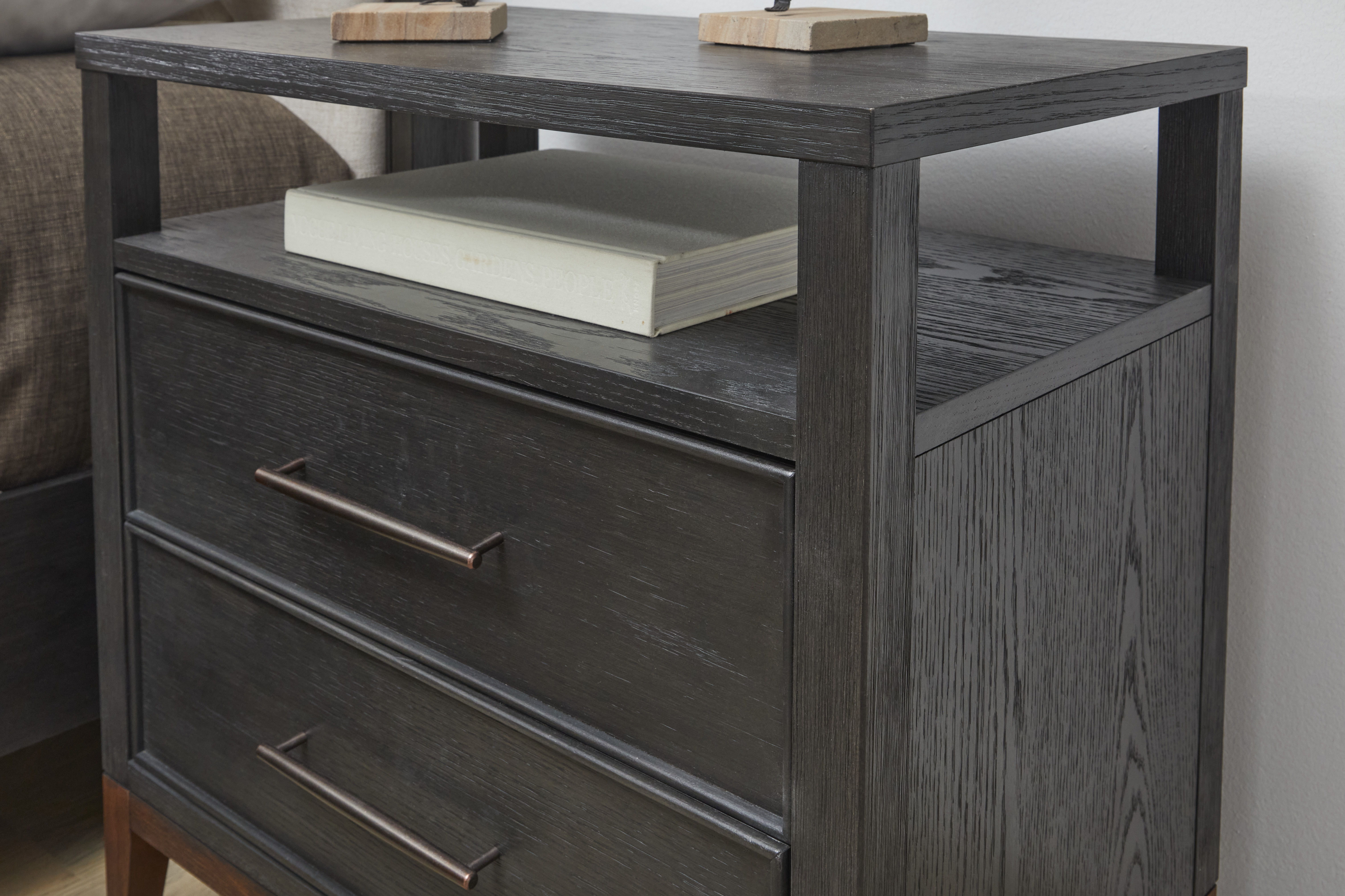 Waterfall - Nightstand - Black, black, view 6