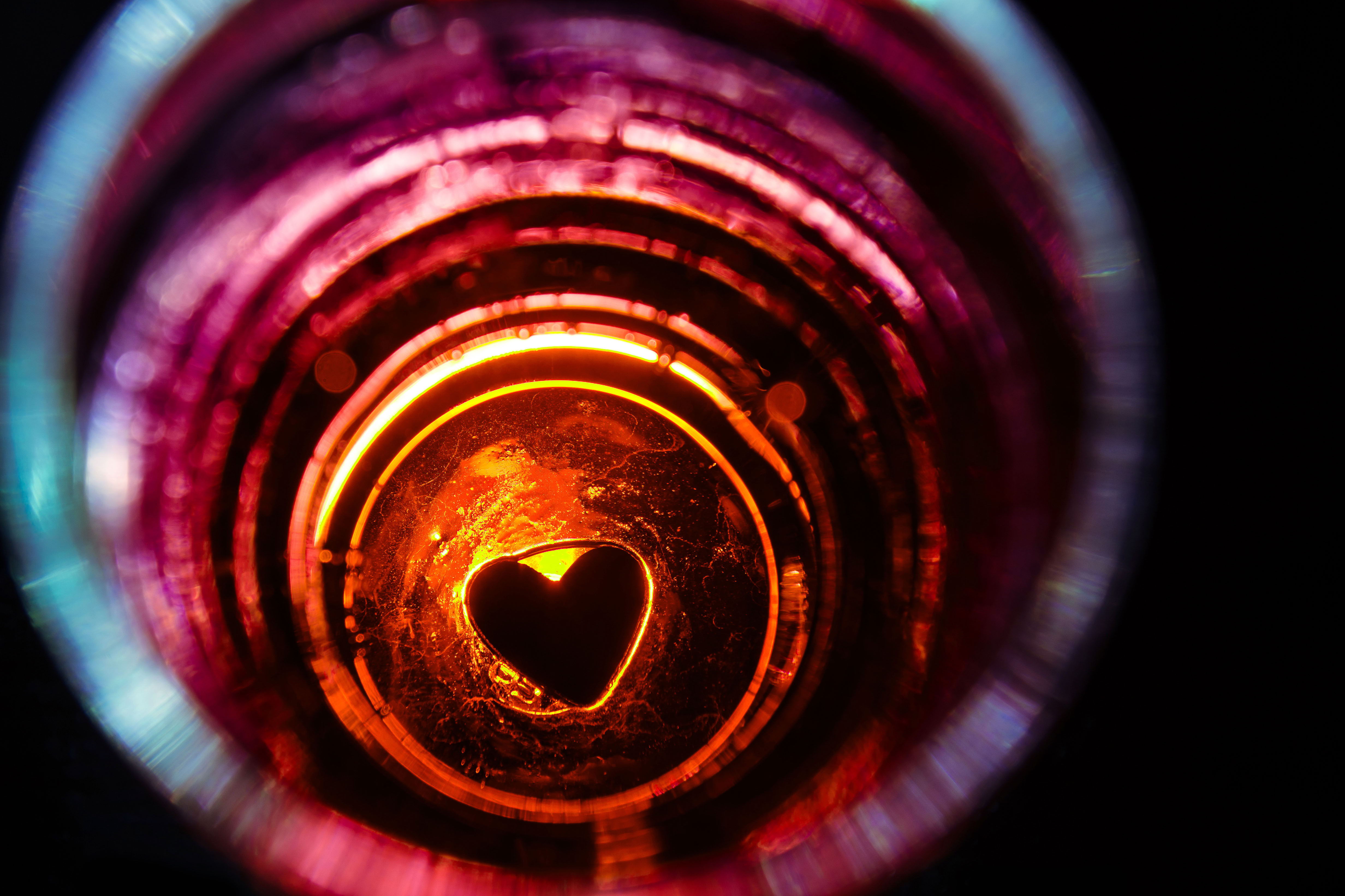 Temp Glass With Foil Glass Heart New Lots Furniture Online Store