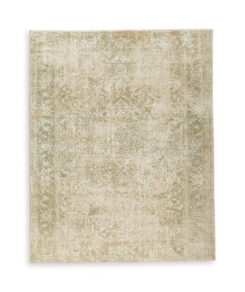 Kenwich – 9′ x 12′ Rug – Green / Ivory / Beige