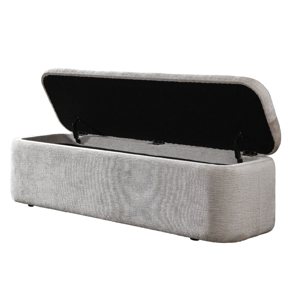 Orane - Bench With Storage - Gray, light gray, view 4