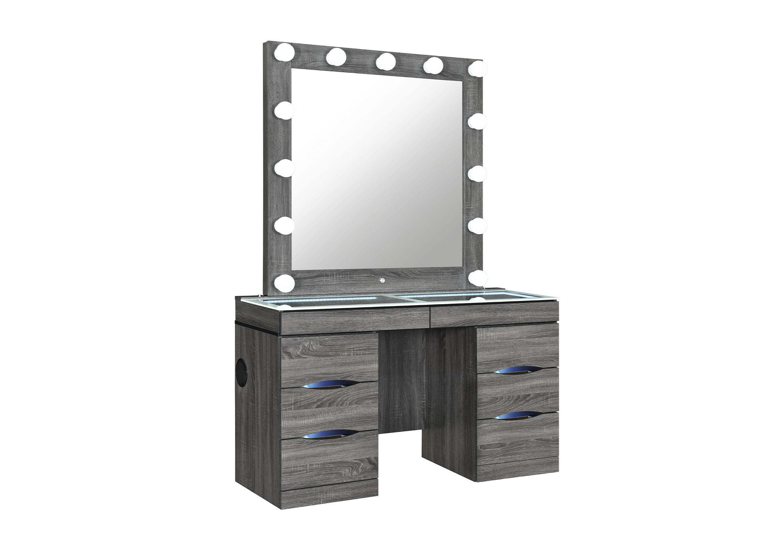 Lexi - Mirror With LED - Gray