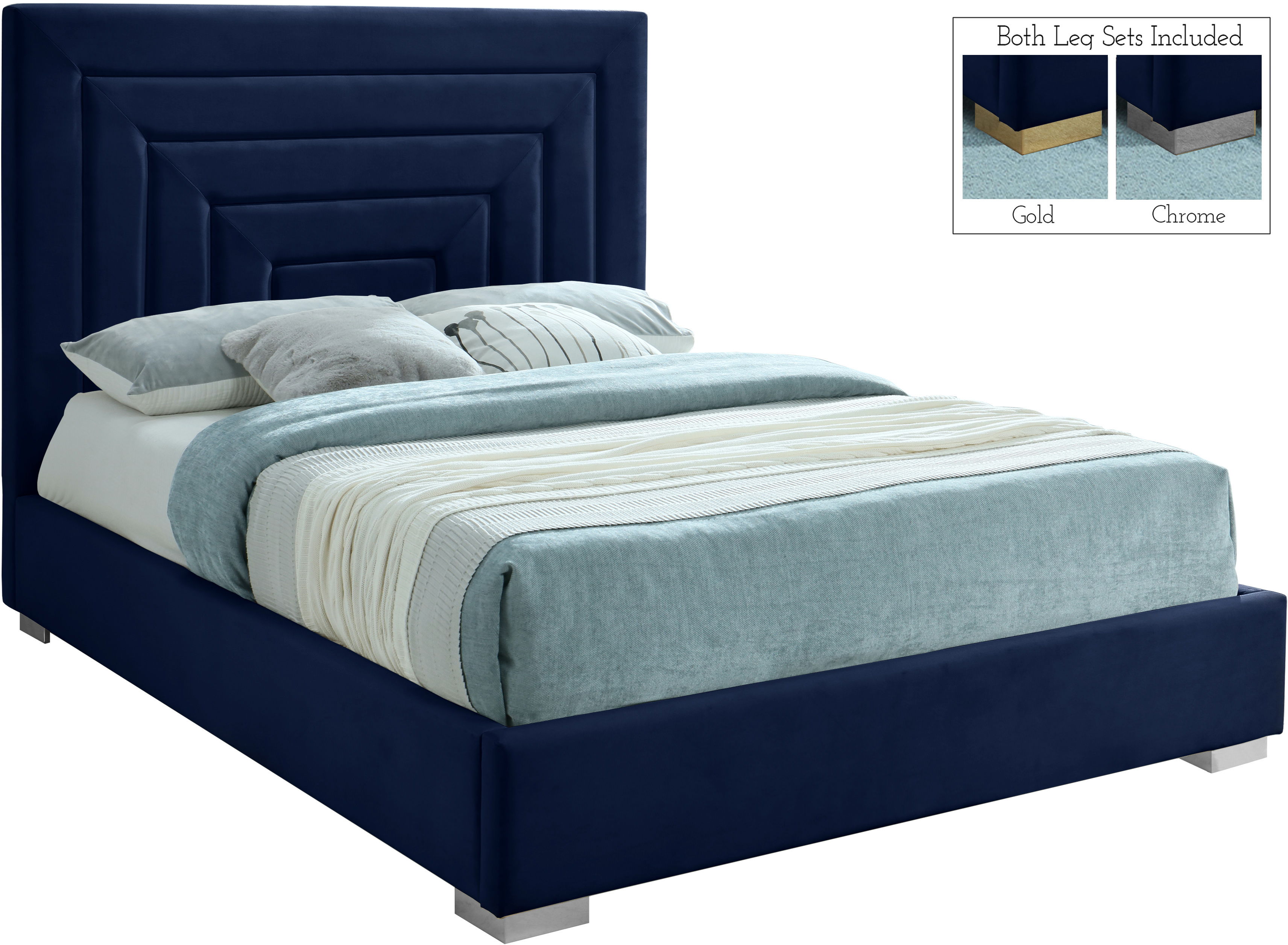 Nora - Full Bed - Navy