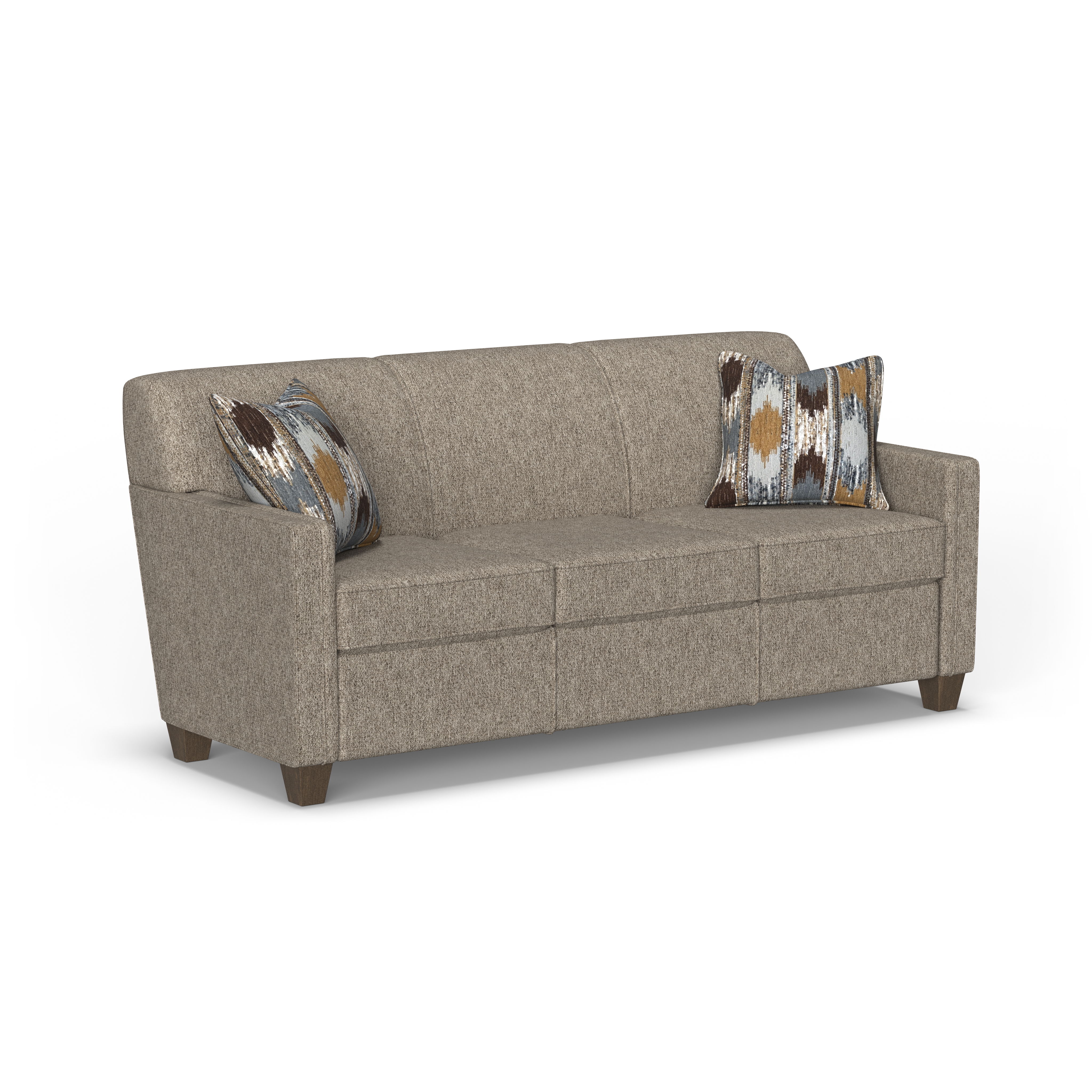 Nora - Fabric Sofa, light brown, view 4