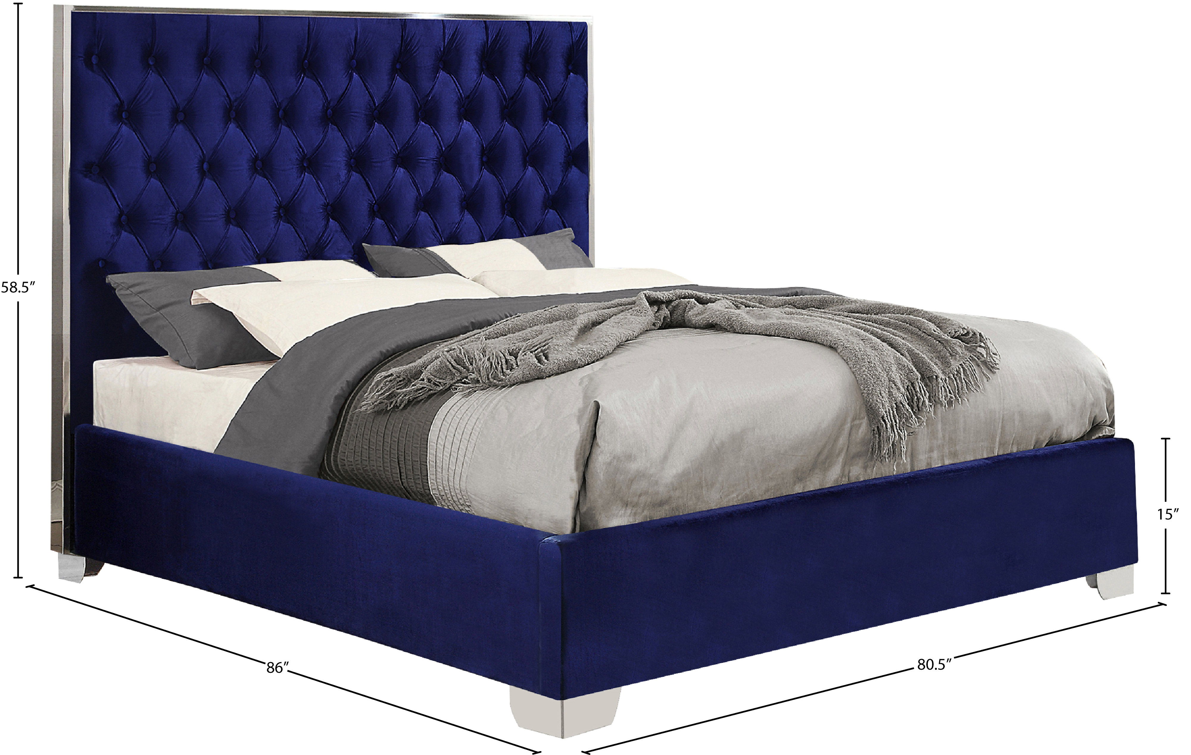 Lexi - King Bed - Navy