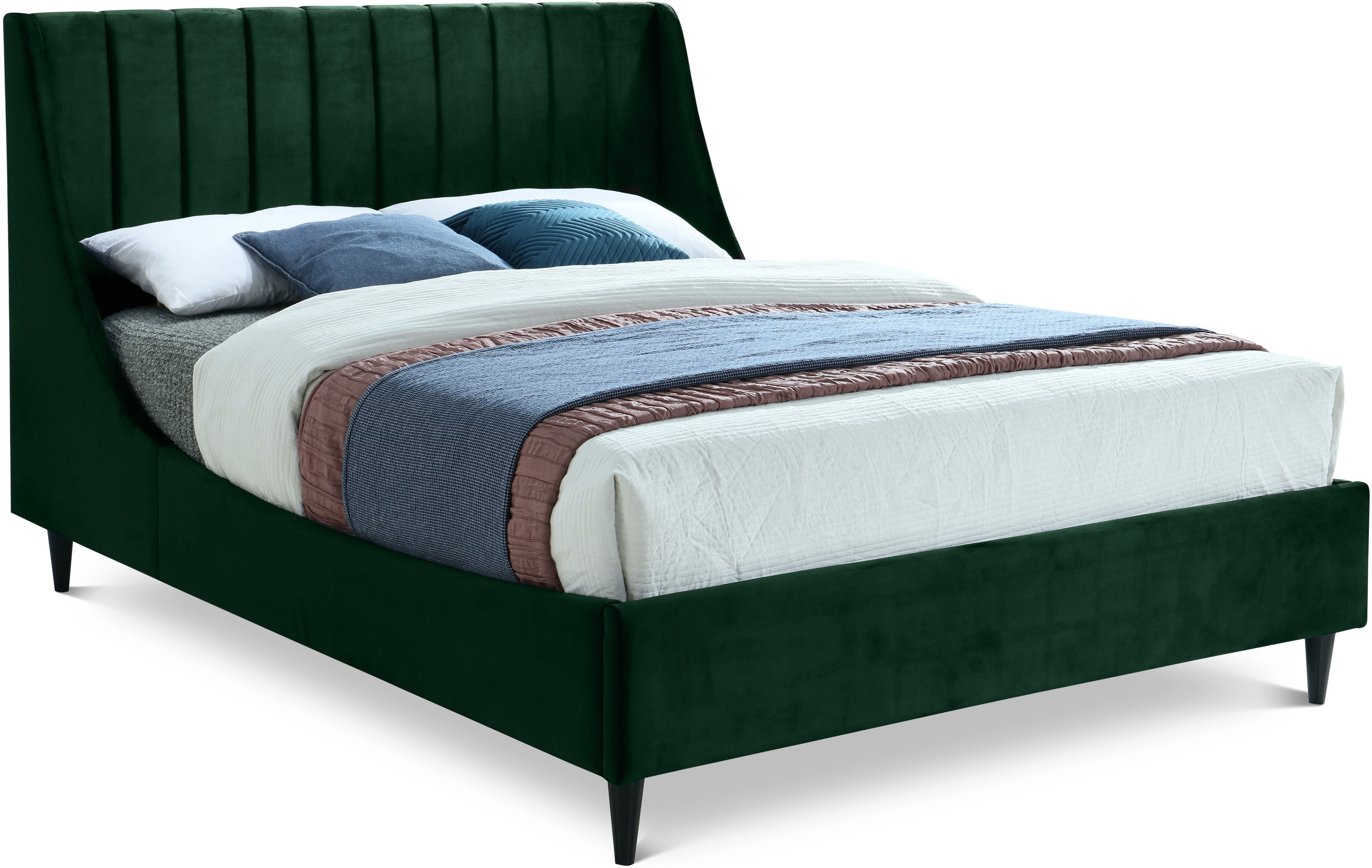 Eva - King Bed - Green