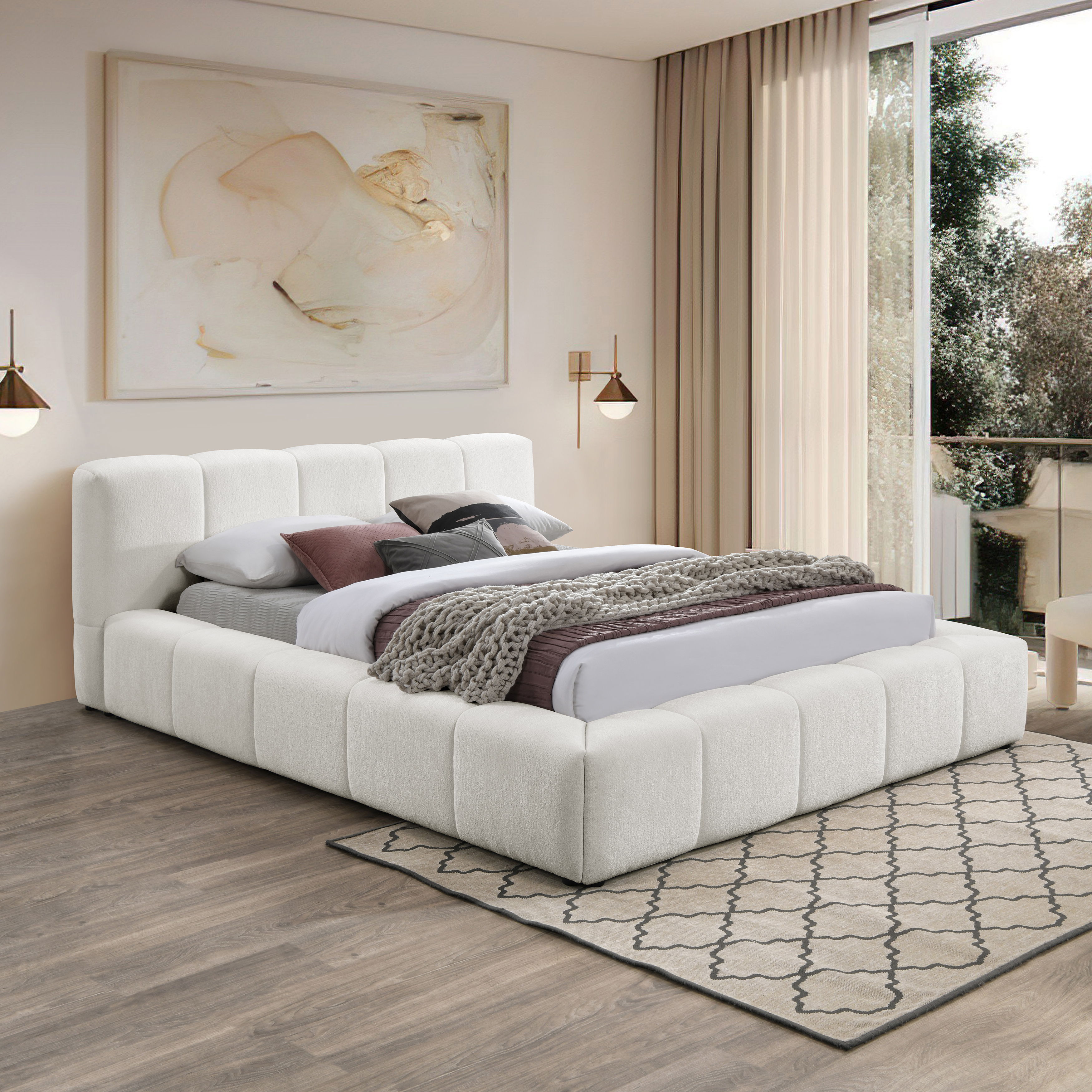 Carlin - Full Bed - Cream