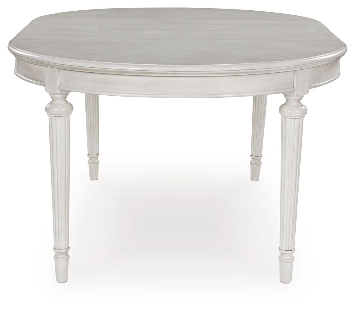 Ashley Furniture Montelaine - Oval Dining Room Extension Table - Antique White - Image 6