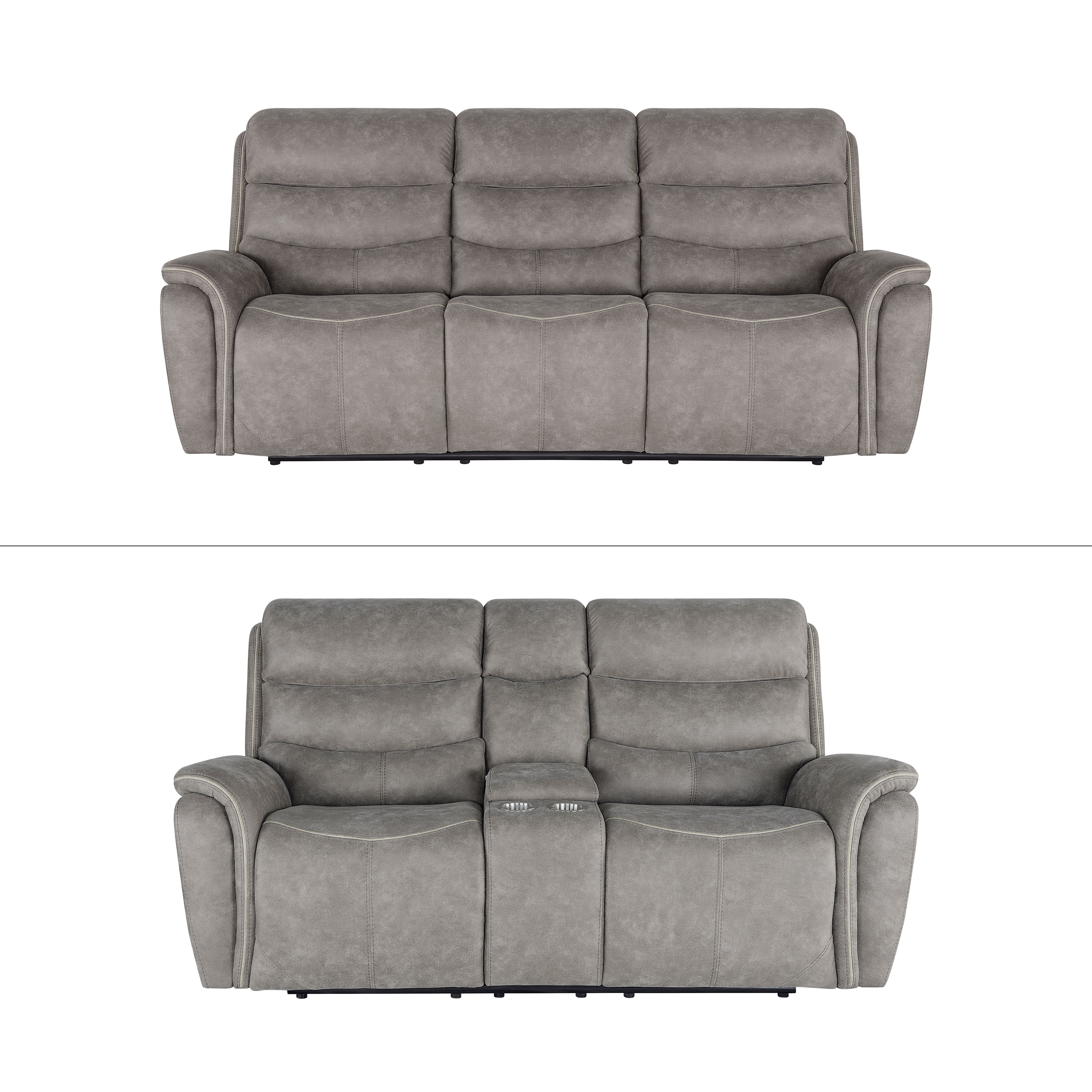 Kamari - 2 Piece Manual Sofa & Loveseat - Gray