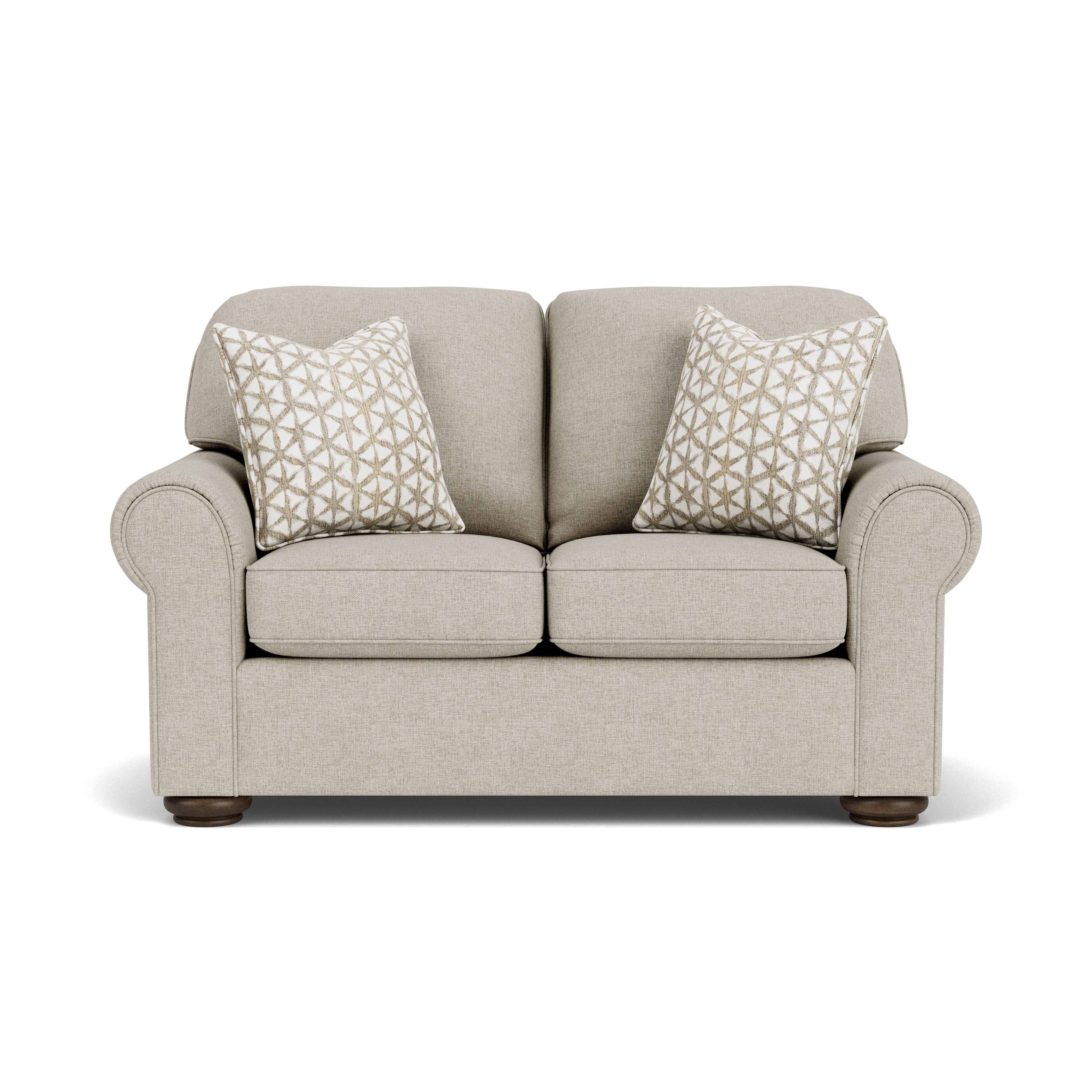 Preston - Fabric Loveseat, dark gray, view 4