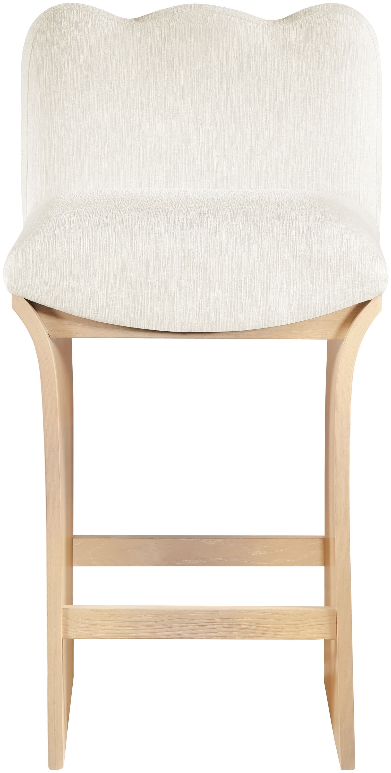 Shaw - Chenille Fabric Counter Stool - Cream
