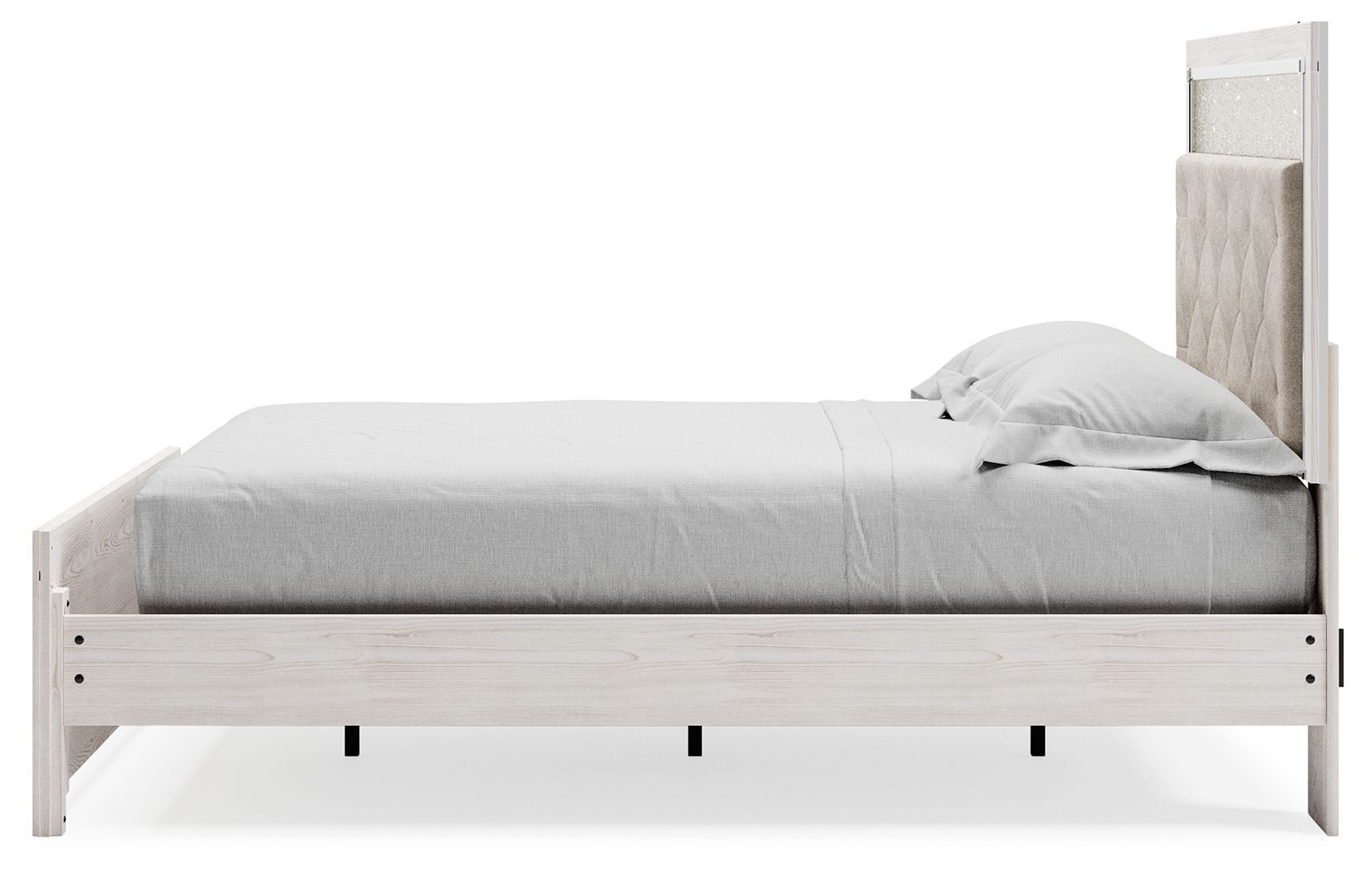 Ashley Furniture Altyra - Queen Panel Bed With Roll Slats - White - Image 6