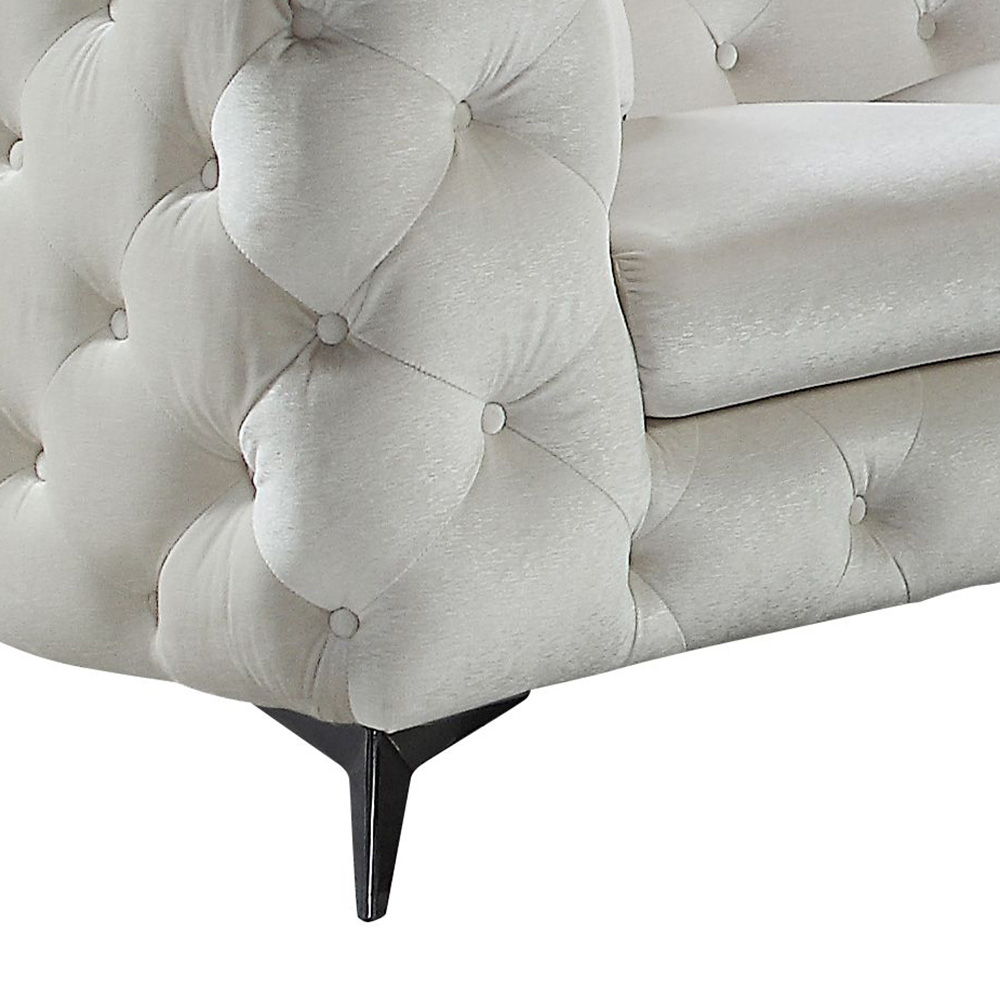Atronia - Sectional Sofa With 4 Pillows - Beige Fabric, beige, view 5