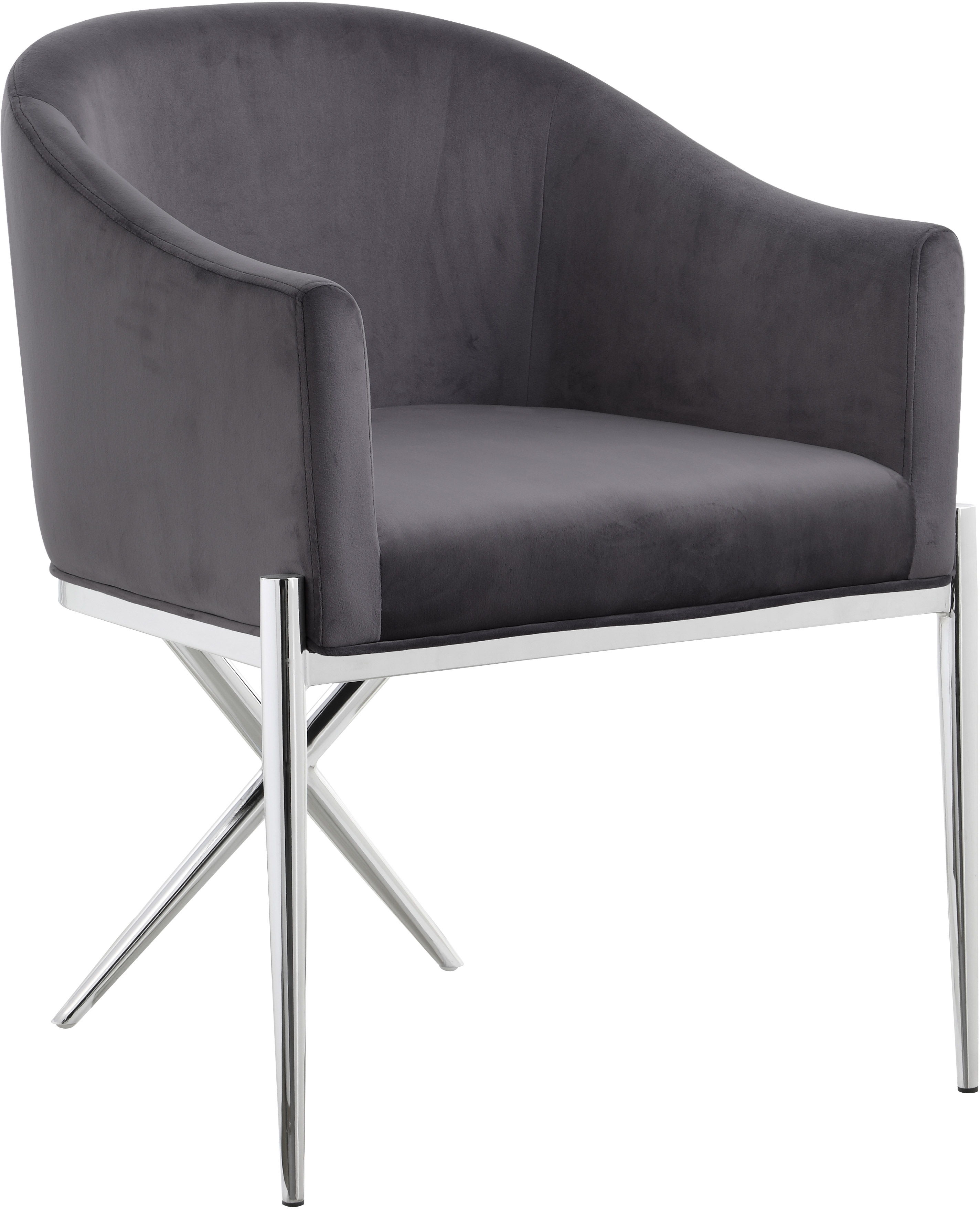 Xavier - Dining Chair - Gray - Fabric