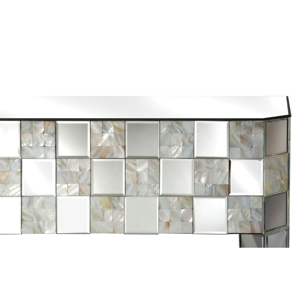 Nasa - Console Table - Mirrored & Mother of Pearl, silver, view 3