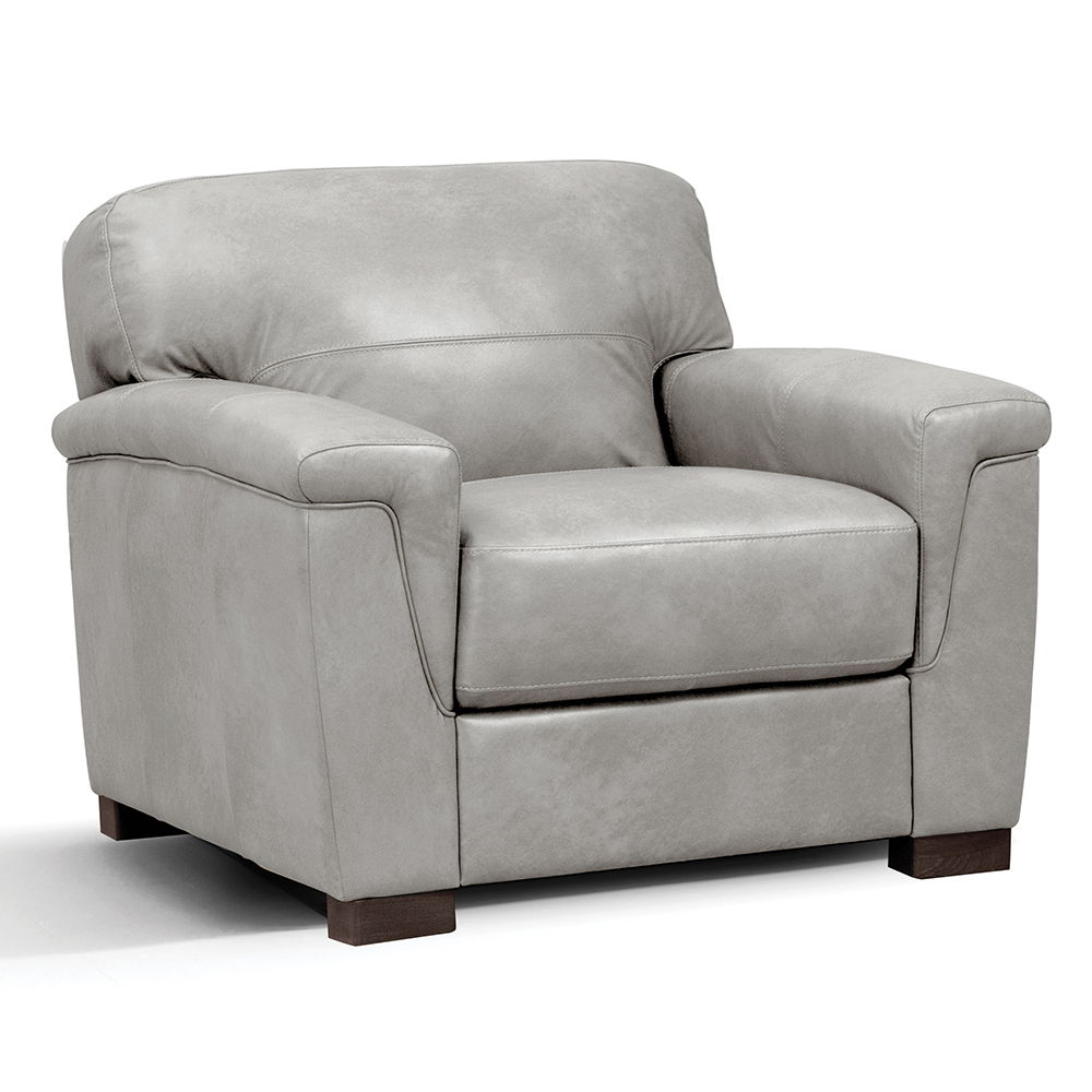Cornelia - Chair - Pearl Gray Leather, beige, view 2