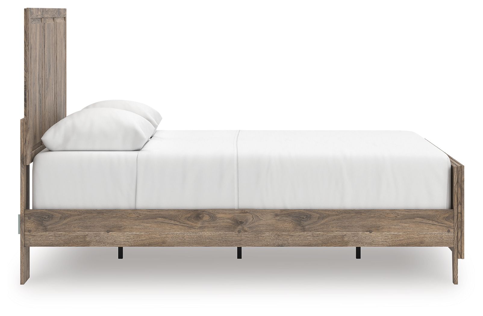 Ashley Furniture Rusticott - Queen Panel Bed - Brown - Image 5