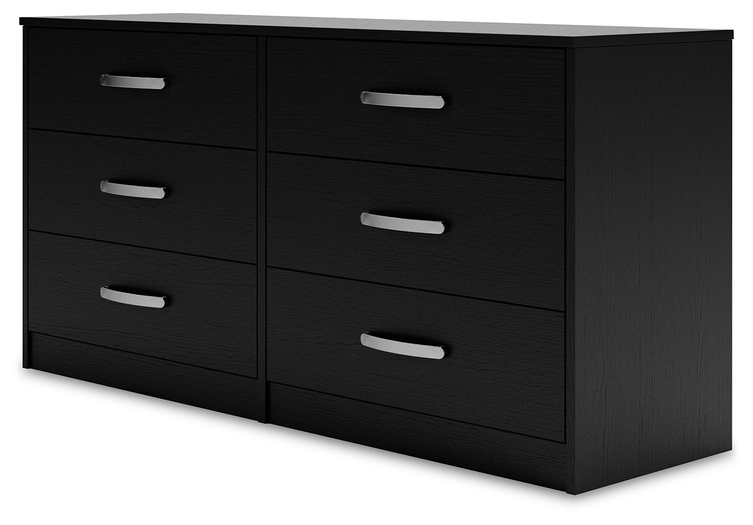 Finch - Six Drawer Dresser - Black, black, view 6