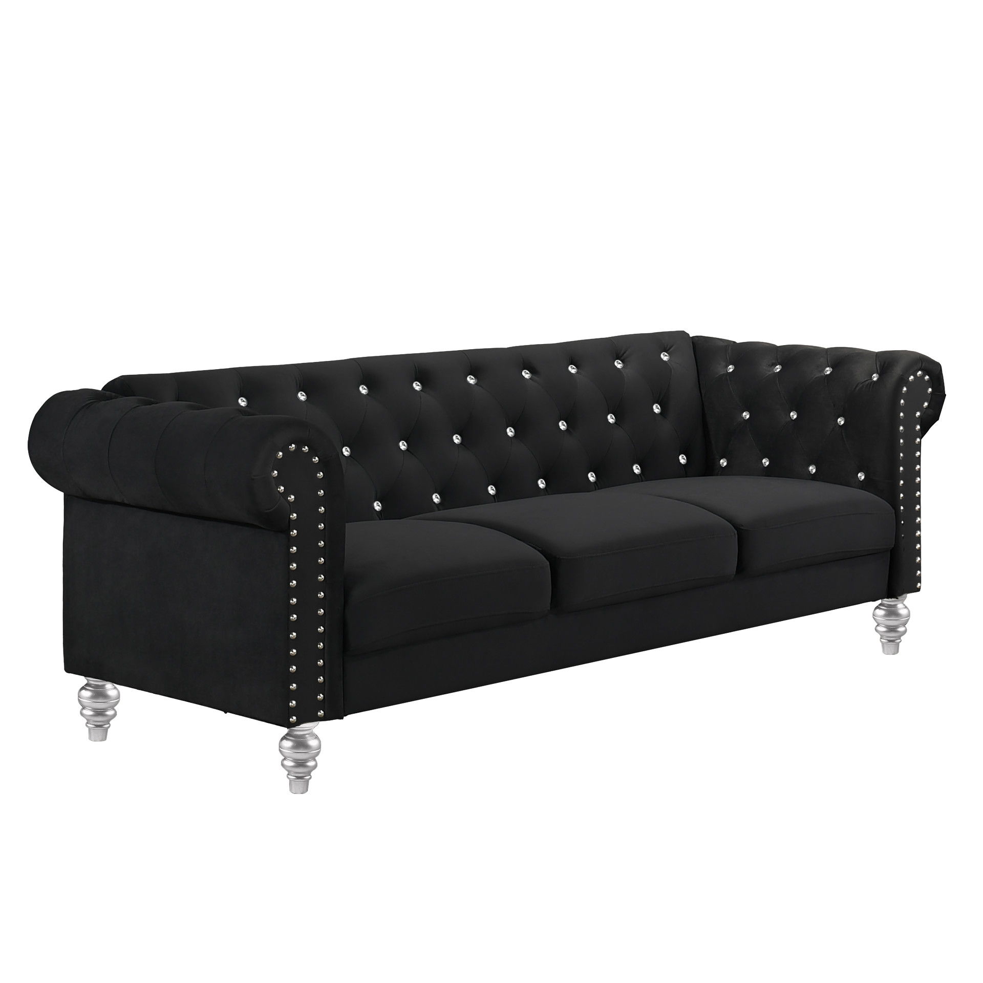 Emma Crystal - Sofa - Black