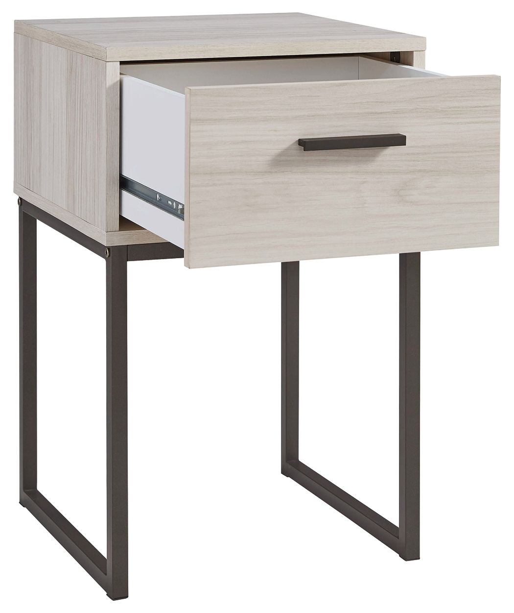 Socalle - One Drawer Night Stand - Vinyl-Wrapped - Light Natural