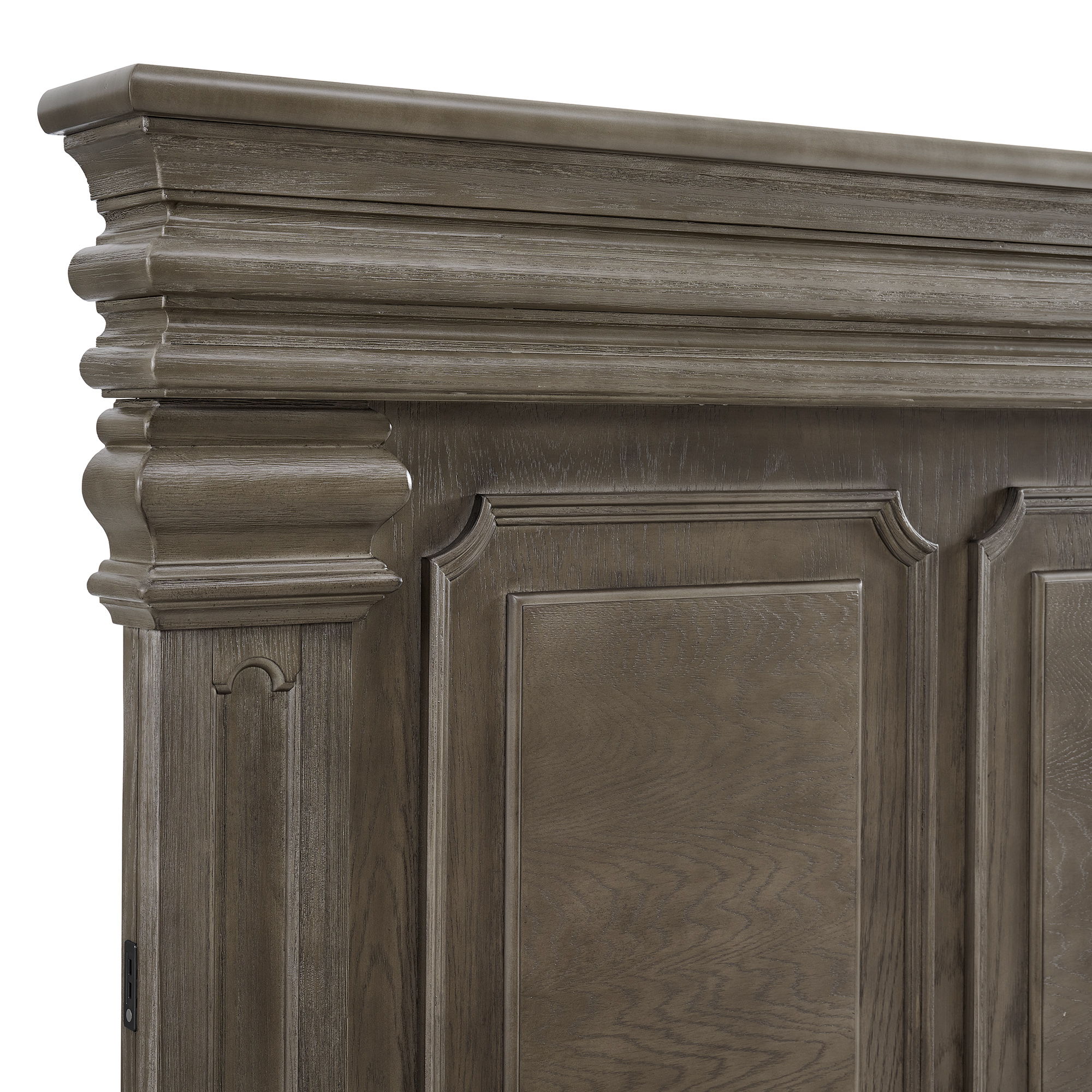 Kings Court - Queen 3 Piece Bedroom Set With 2 Nightstands - Gray