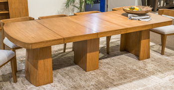 Pamaria – XL Rectangular Dining Room Extension Table Top – Light Brown