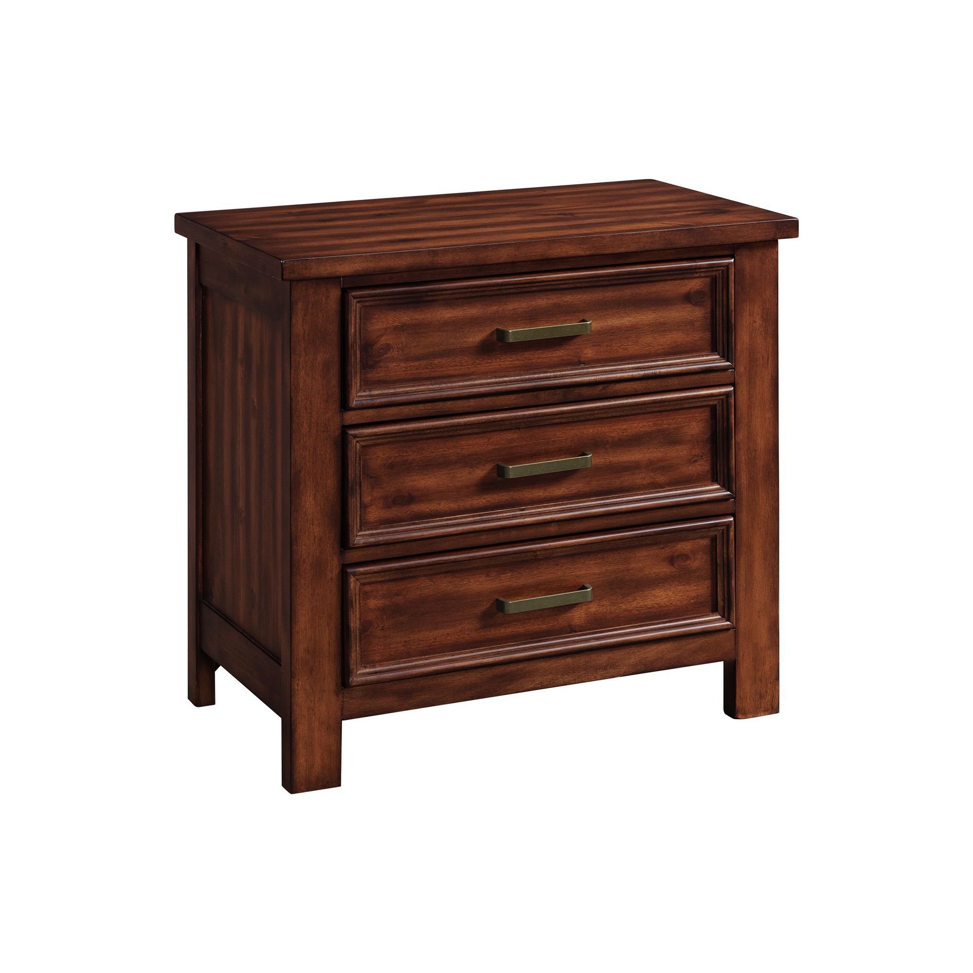Sullivan - Queen Storage 3 Piece Bedroom Set With 2 Nightstands - Rich Cherry
