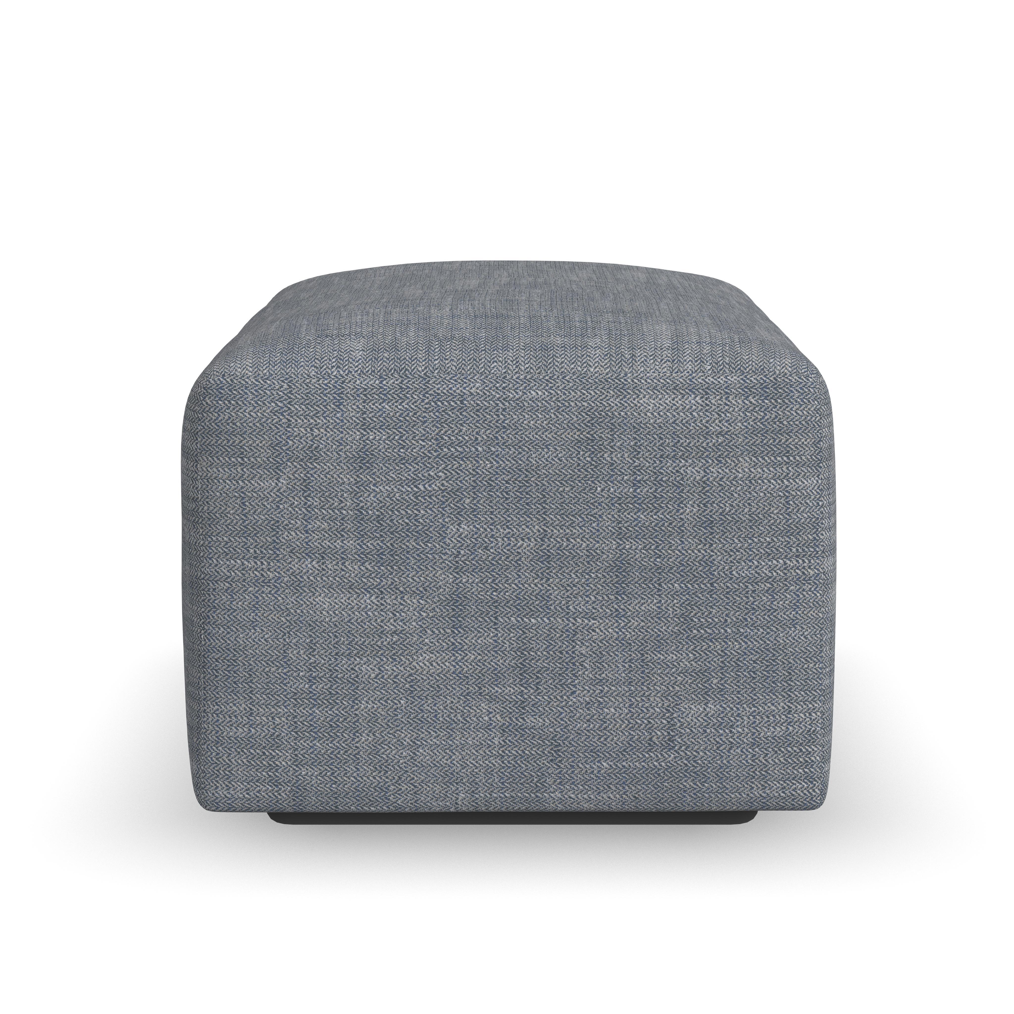 Dawson - Fabric Stationary Ottoman, dark brown, view 6
