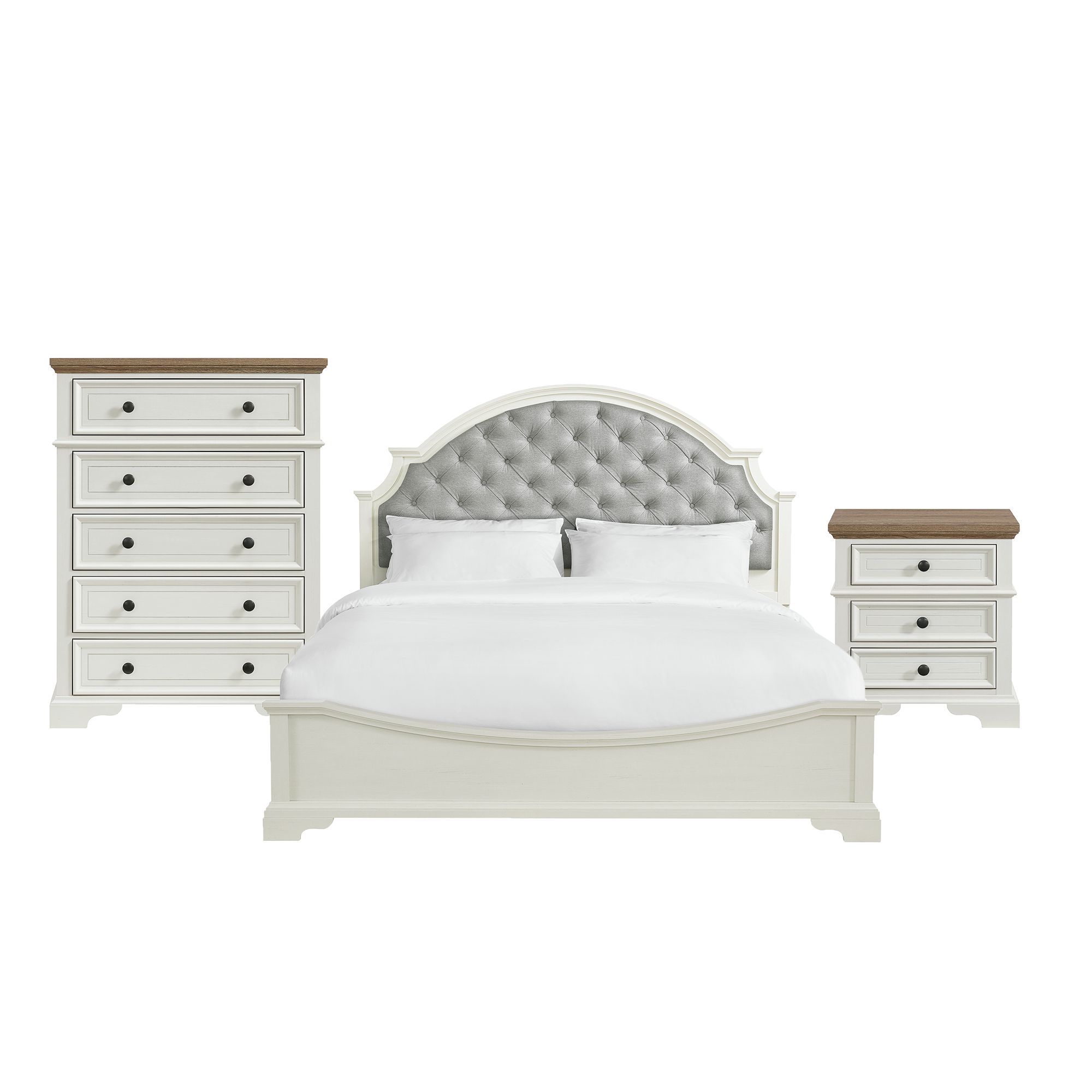 King · 3 Pc · Bedroom Set