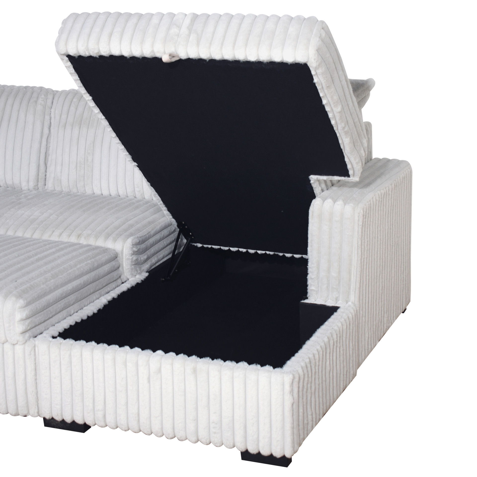 Bliss - RAF Storage Chaise - Mist Gray