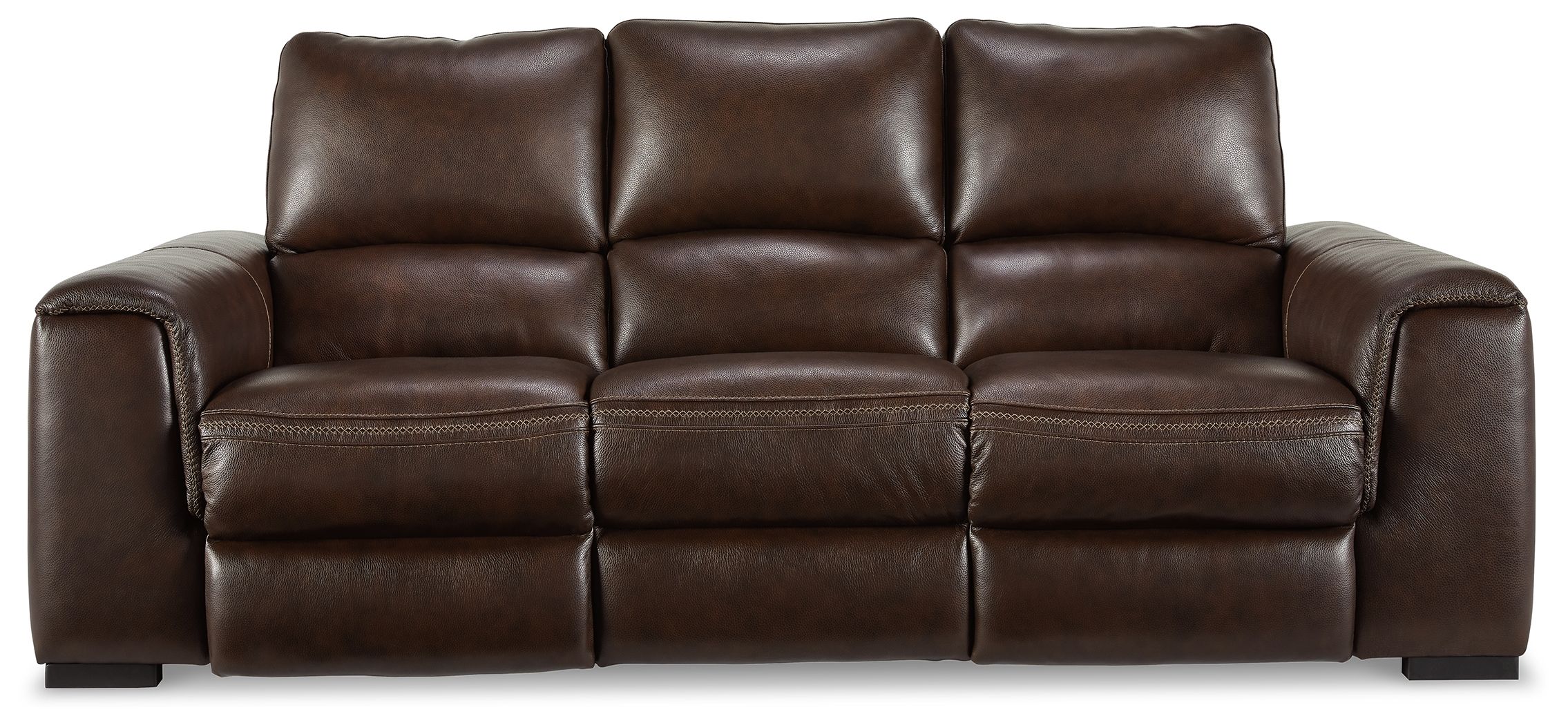 Ashley Alessandro PWR REC Sofa with ADJ Headrest - Walnut