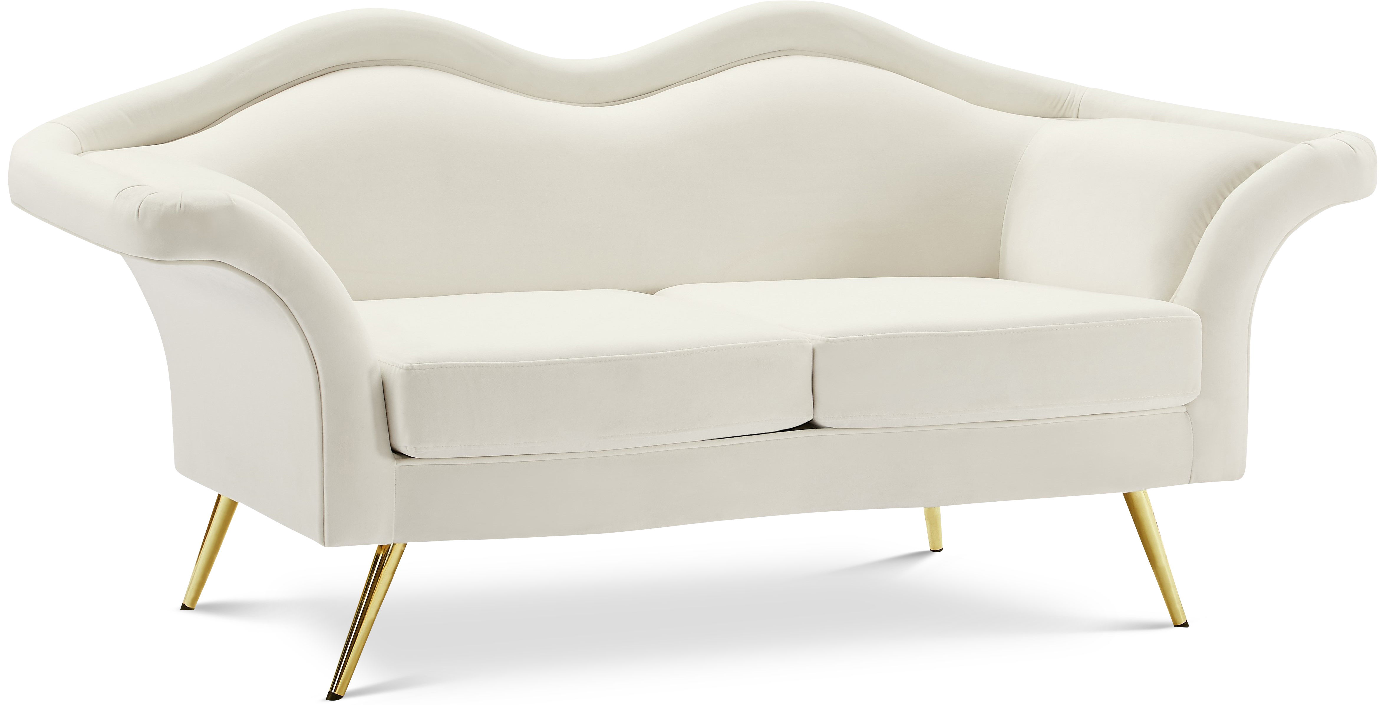 Lips - Loveseat - Cream