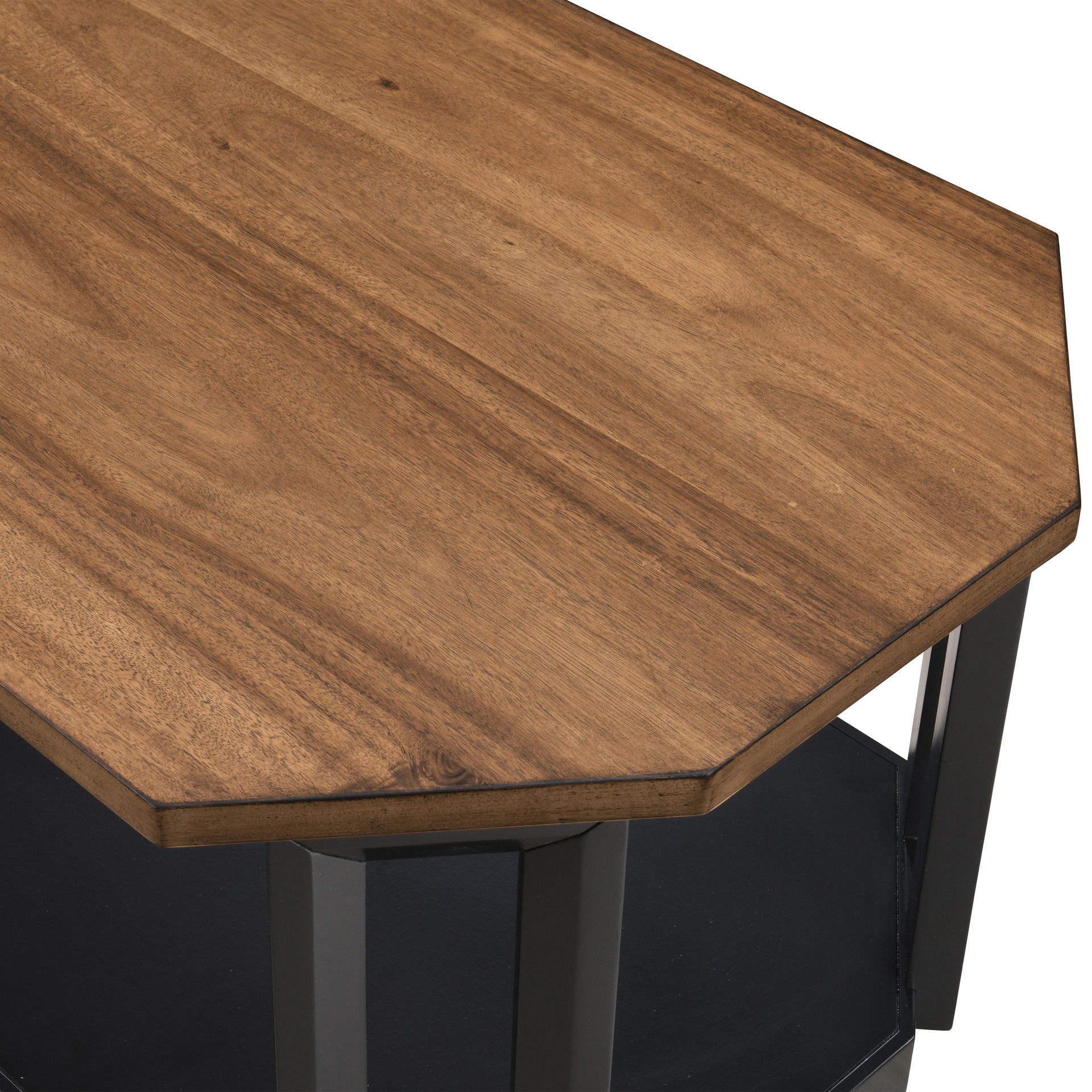 Decker - 3 Piece Occasional Set (1 Coffee & 2 End Tables) - Brown / Black, light brown, view 4