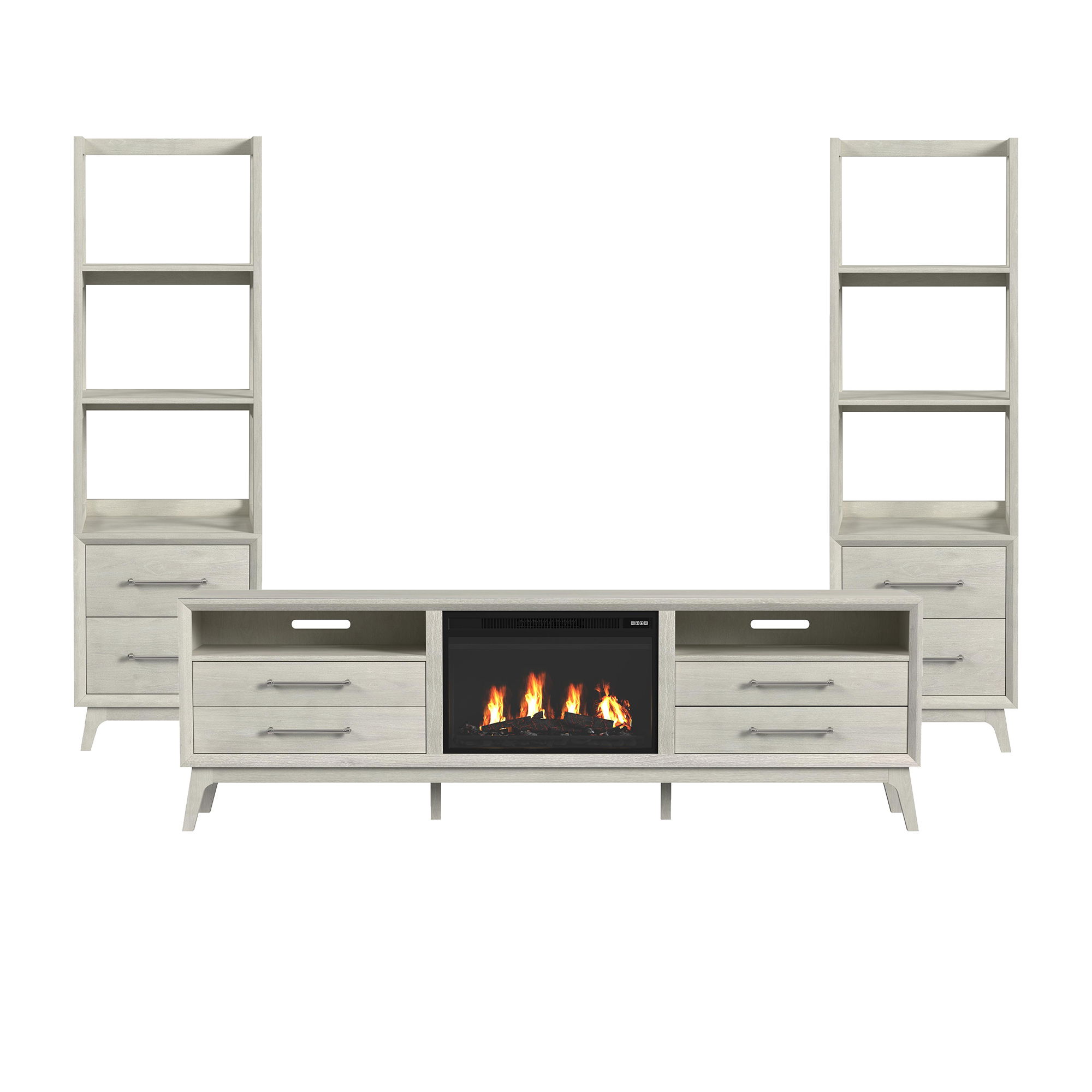 4 Pc · Entertainment Unit With 82" TV Console
