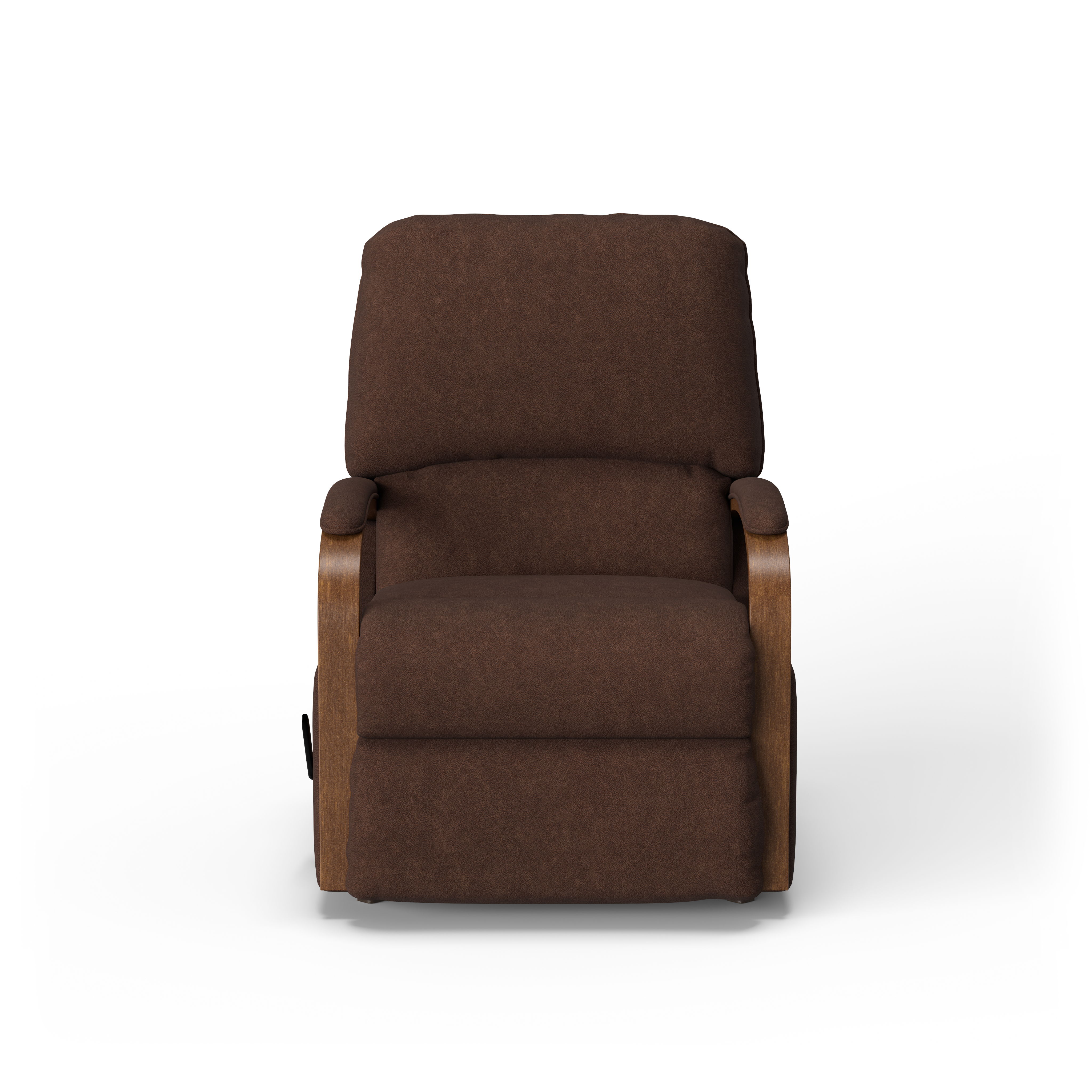 Woodlawn - Traditional Fabric Rocking Recliner, dark brown, view 2