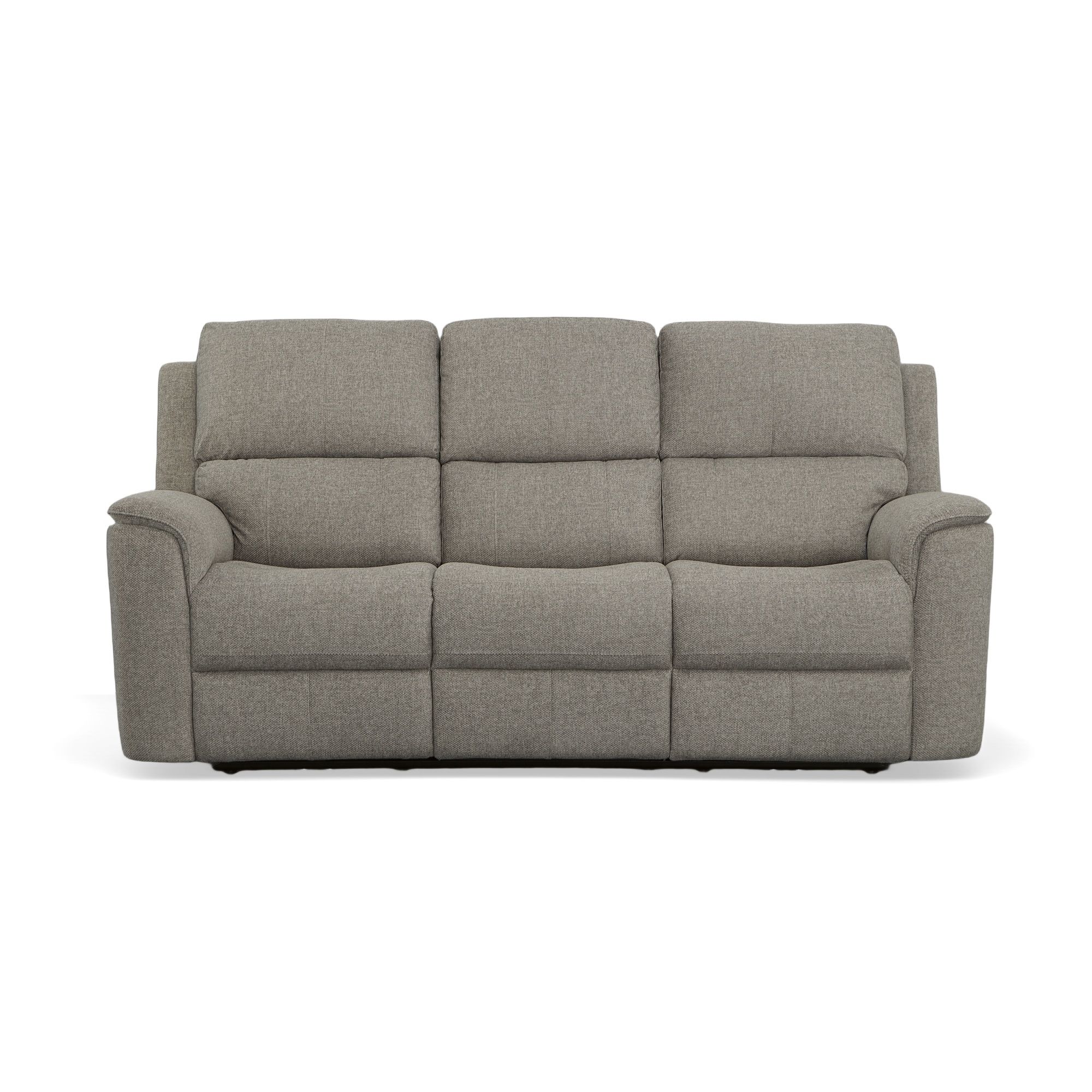 Henry - Power Reclining Sofa With Power Headrests & Lumbar - Fog, gray, view 3