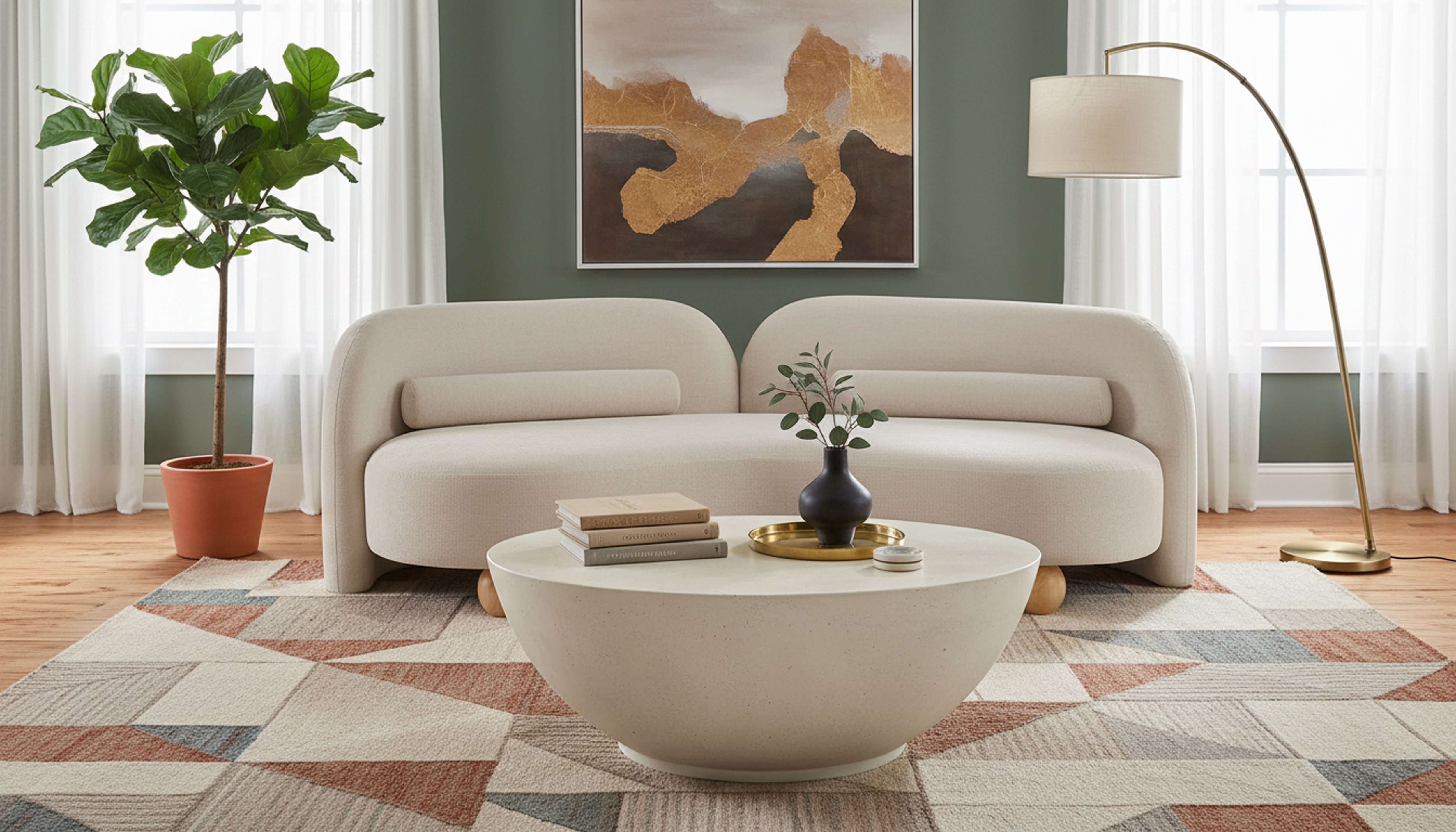 Daphne - Chenille Sofa - Beige