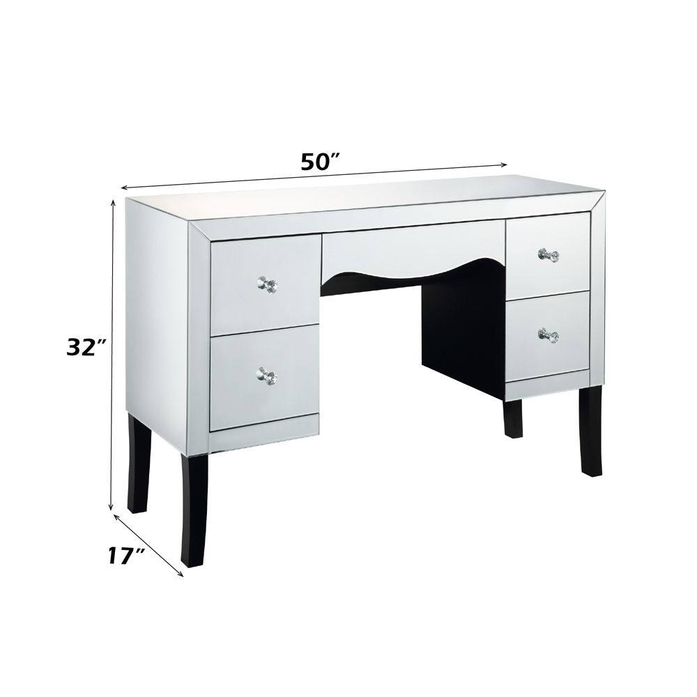 Dominic - Vanity Desk - Mirrored, silver, view 7