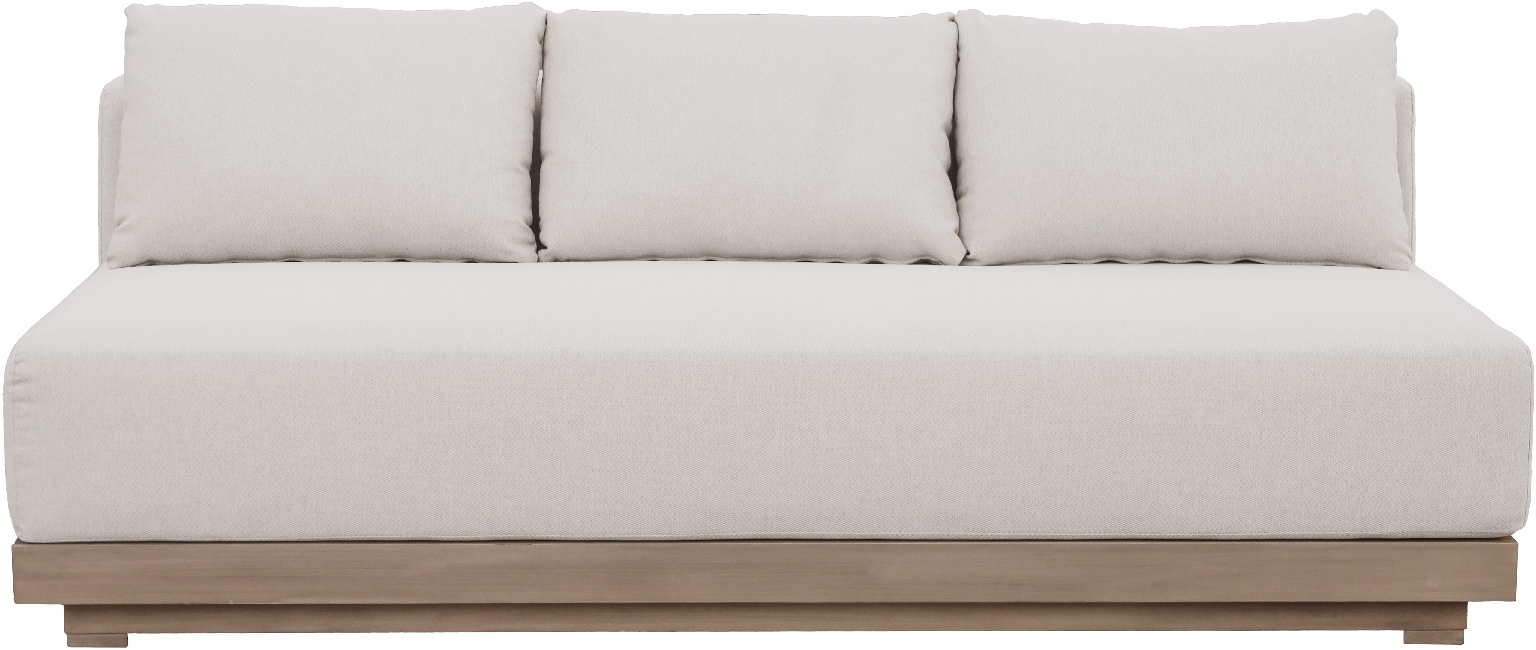 Solace - Olefin Performance Fabric Outdoor Patio Modular Sofa - Cream