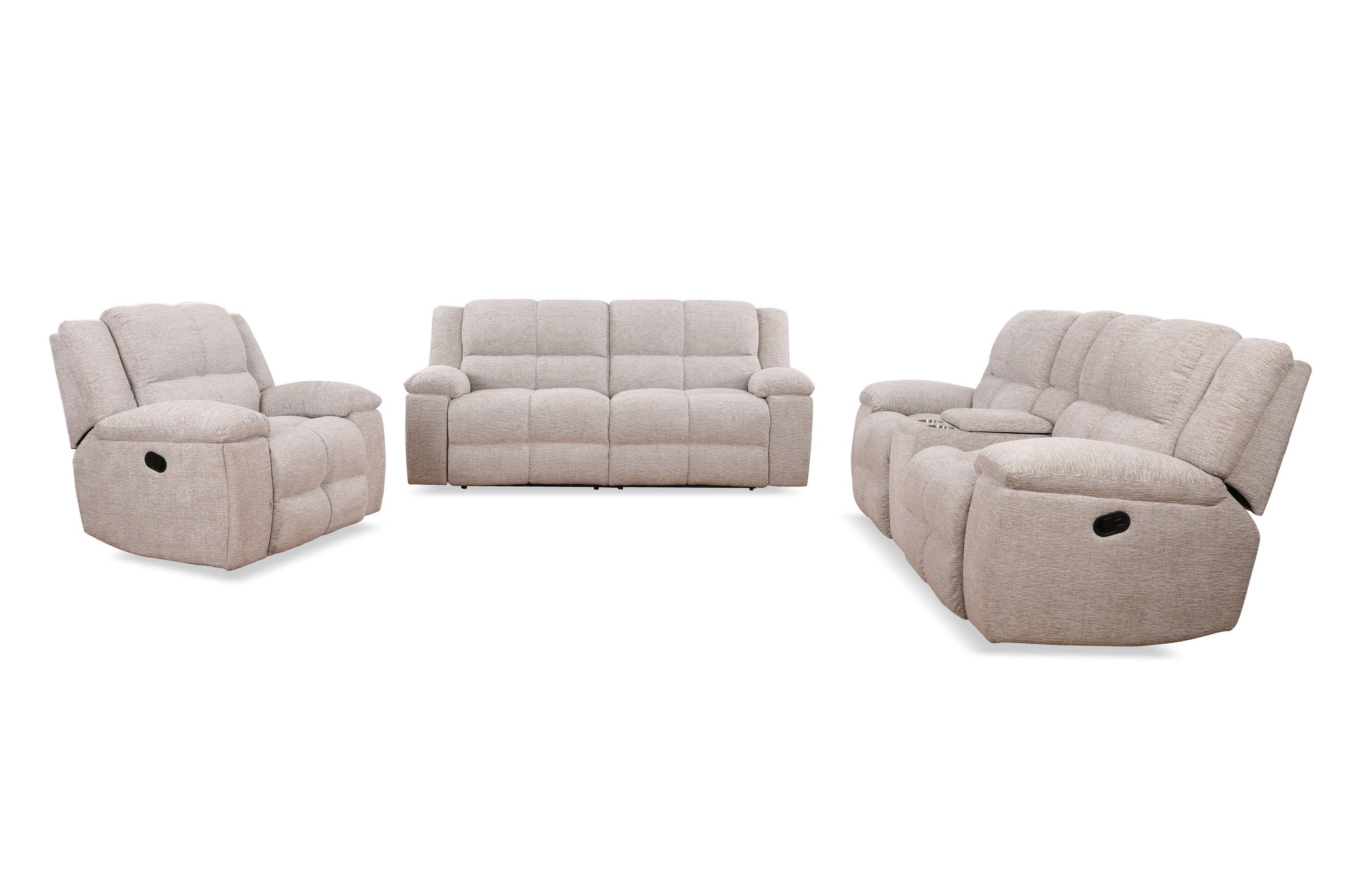 Global Furniture Giada Tufted Back Manual Reclining Loveseat With Cup – Jennifer Furniture