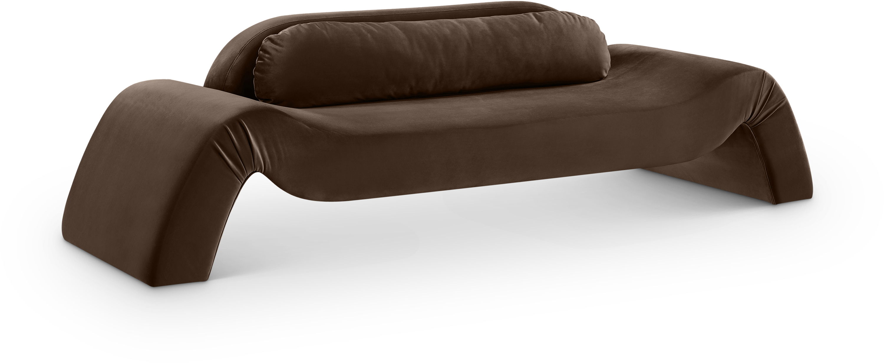 Austin - Velvet Sofa - Brown