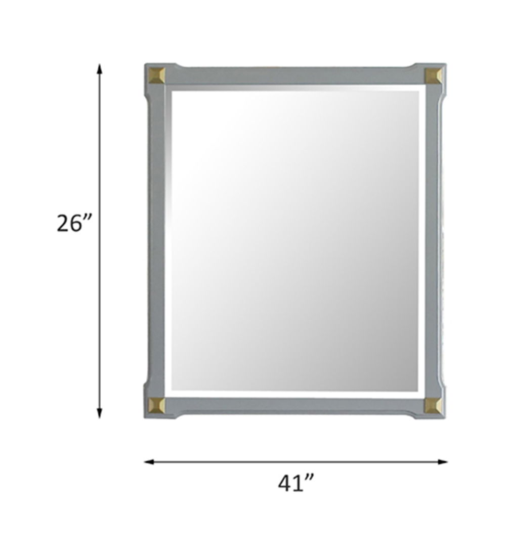 House Marchese - Mirror - Pearl Gray, light gray, view 3