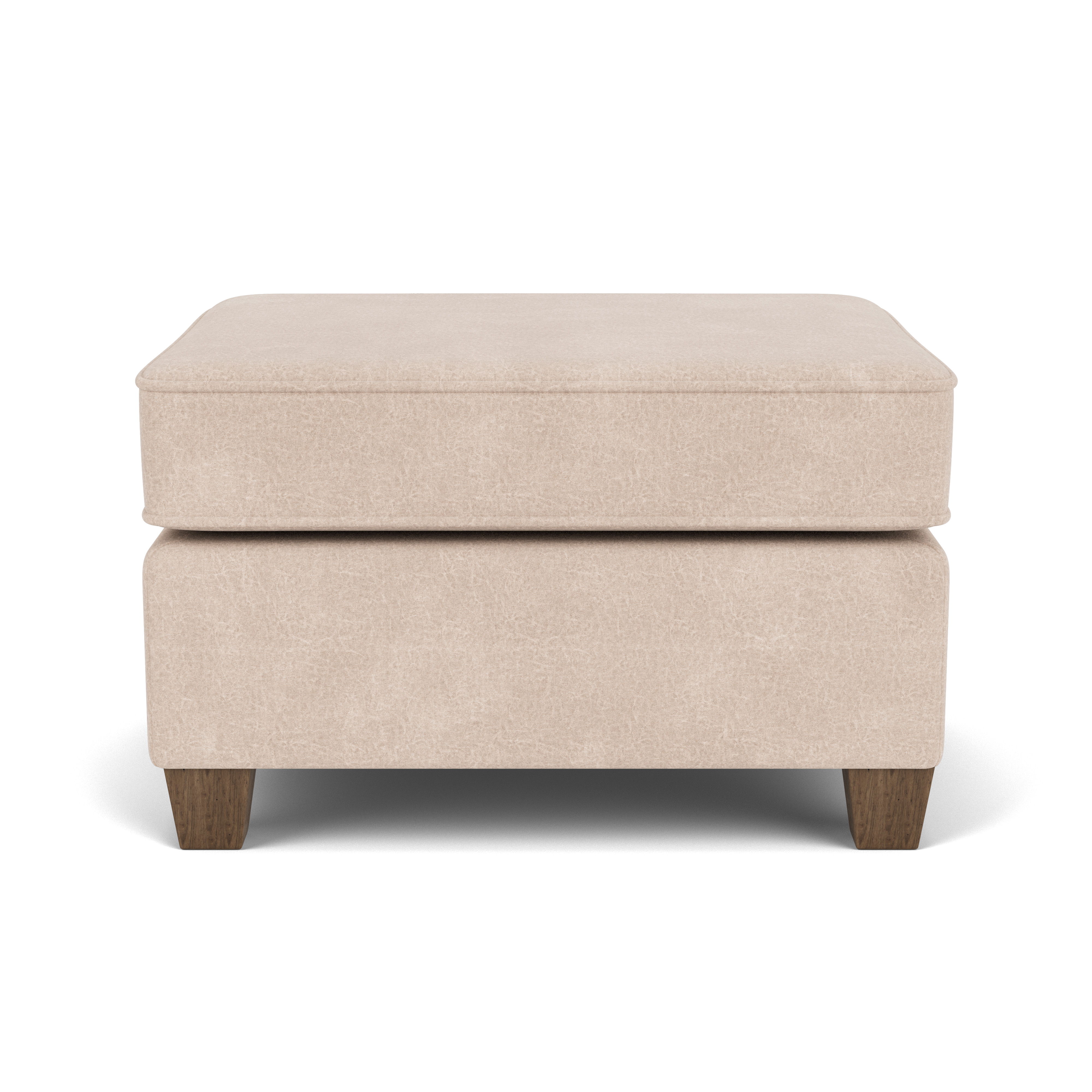 Nora - Fabric Ottoman, dark brown, view 5