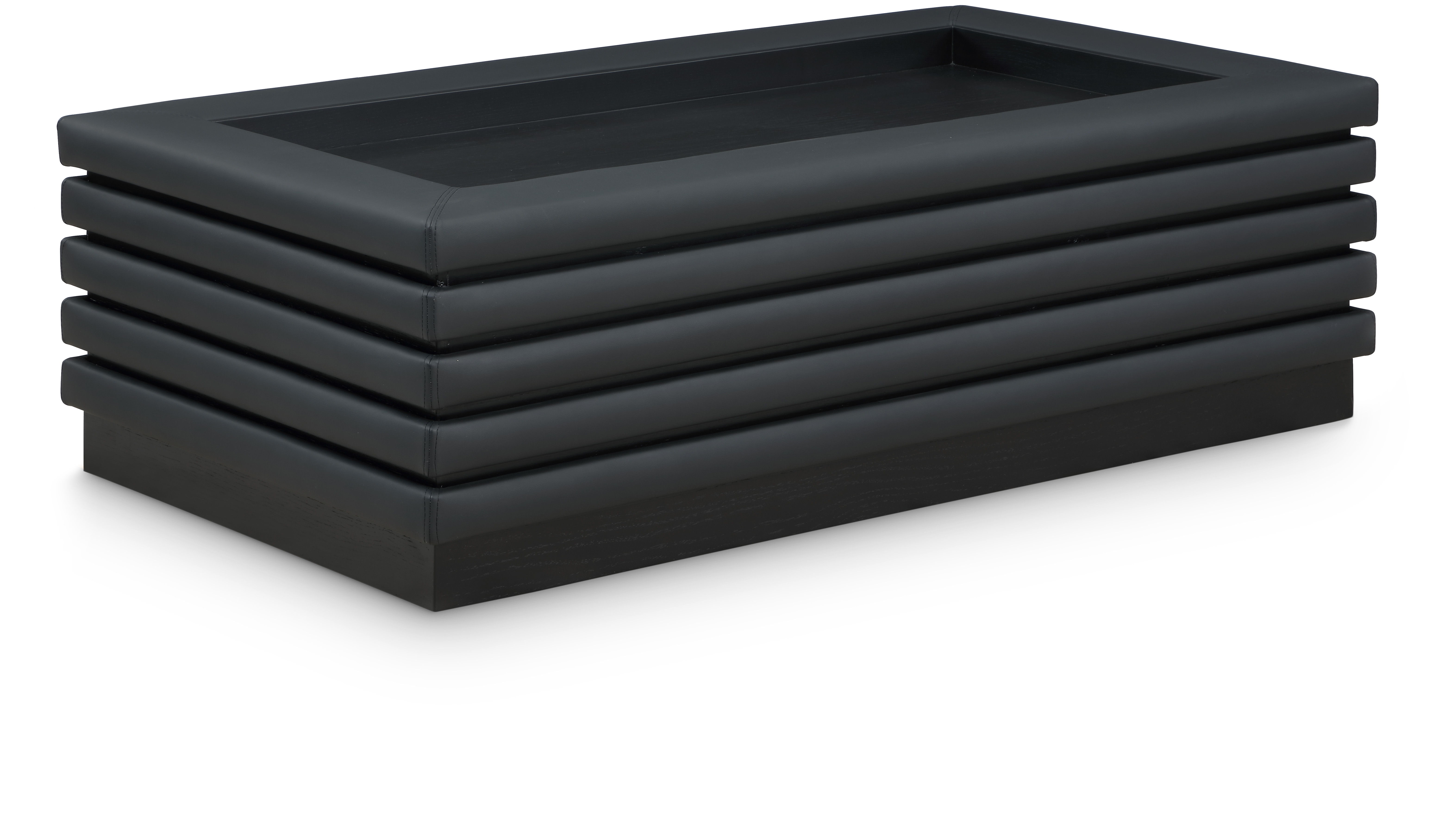 Rory - Coffee Table With Black Base - Black