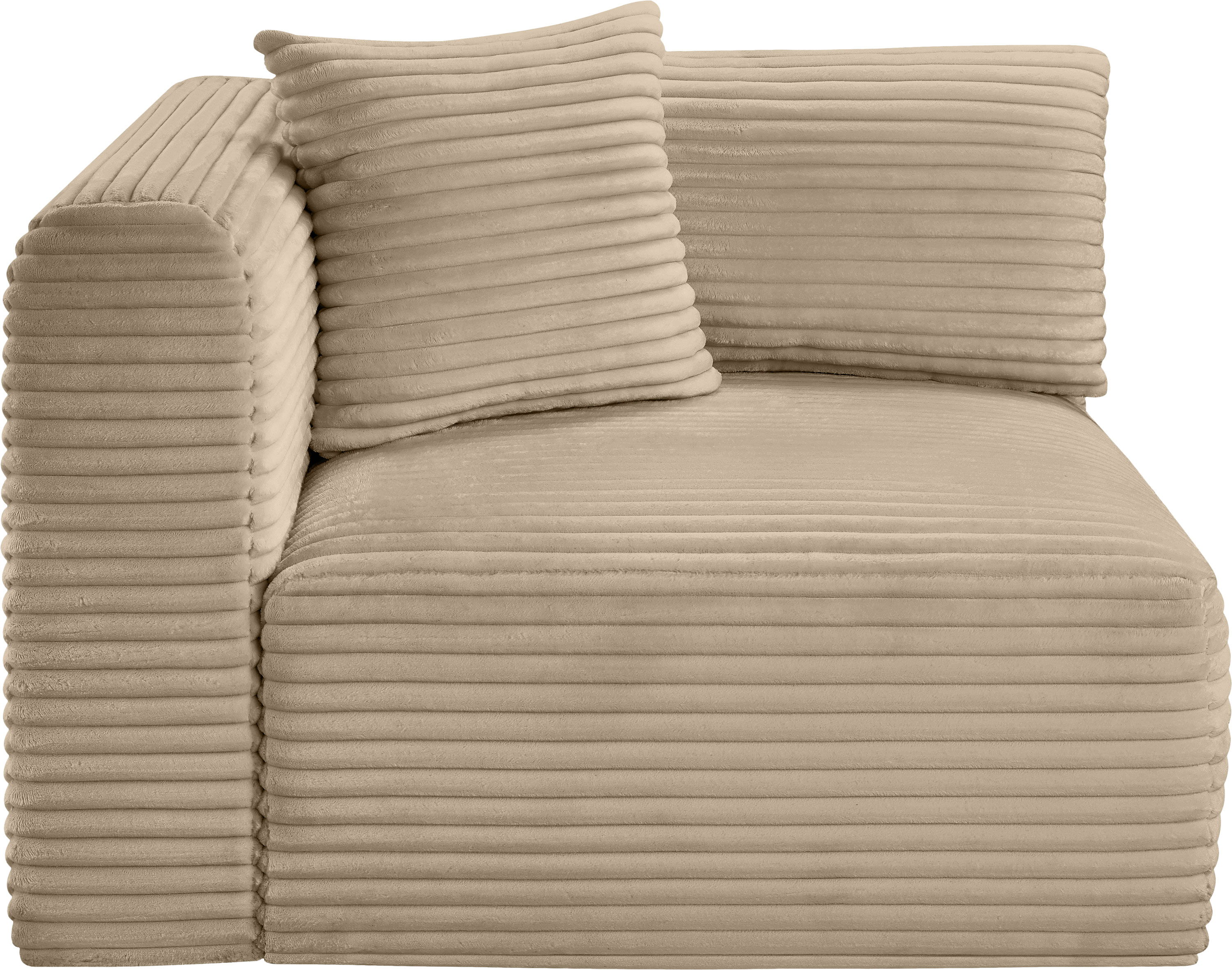 Shaggy - Corner Chair - Taupe